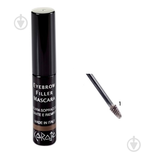 Туш для брів KARAJA Eyebrow Filler Mascara №1 3 мл - фото 1
