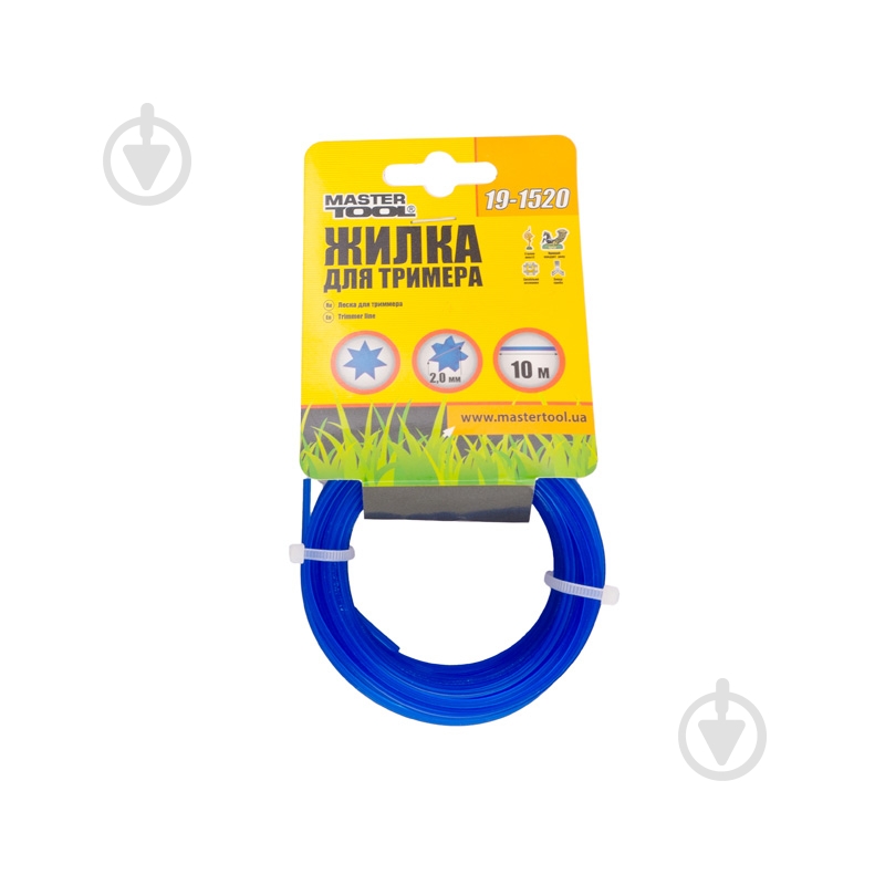 Жилка для триммера MasterTool 2,0 мм 10 м (19-1520) - фото 1 Жилка для триммера MasterTool 2,0 мм 10 м (19-1520) - фото 1