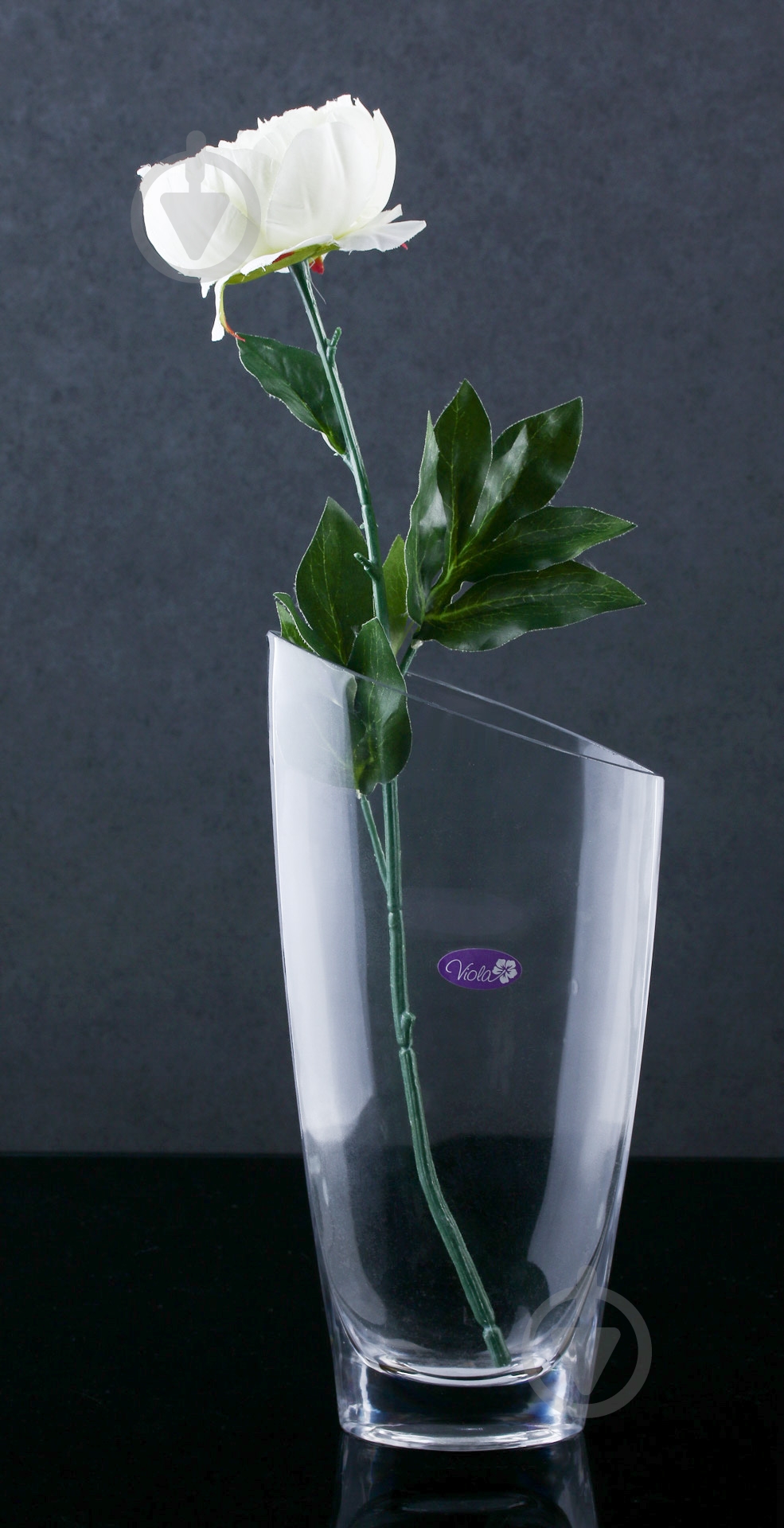 Ваза стеклянная Viola 31-108-042 30 см прозрачная - фото 4 Ваза стеклянная Viola 31-108-042 30 см прозрачная - фото 4