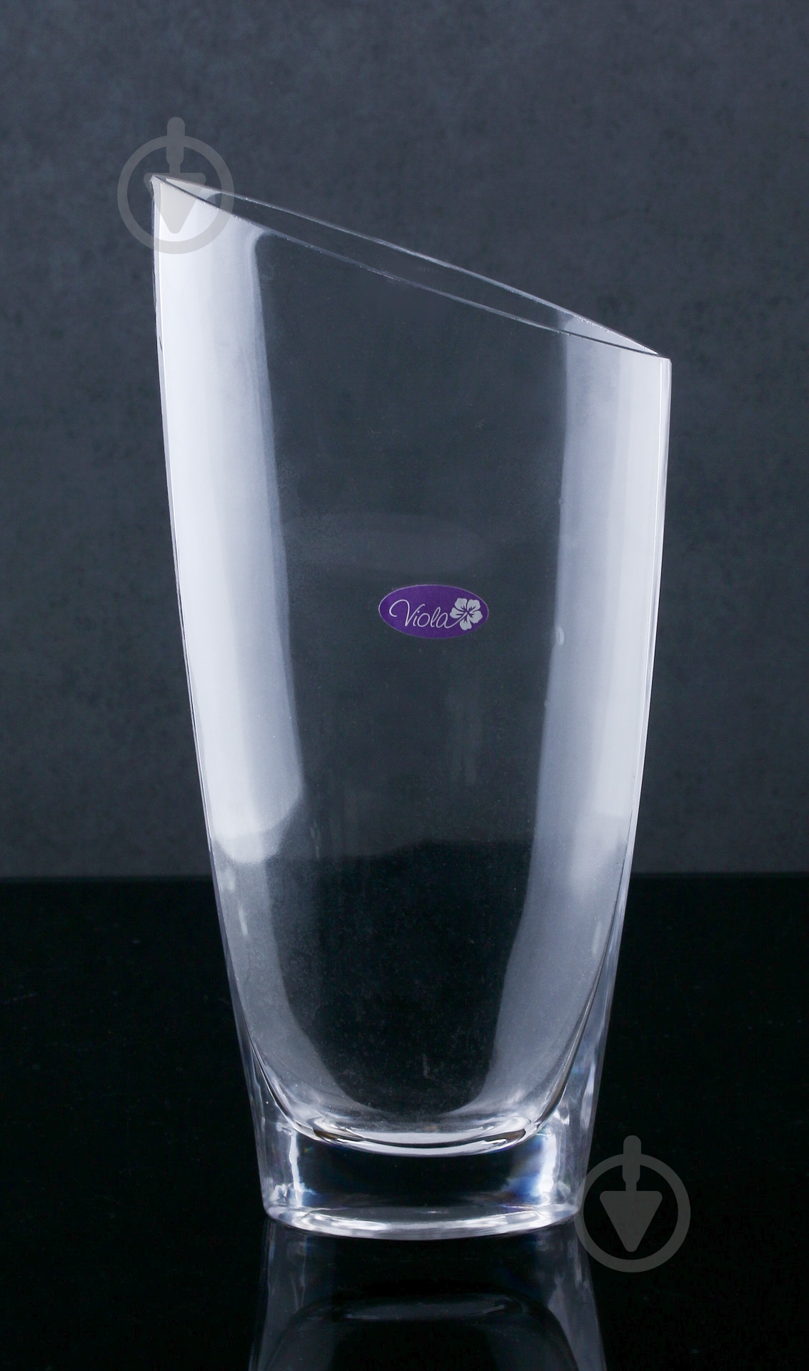 Ваза стеклянная Viola 31-108-042 30 см прозрачная - фото 3 Ваза стеклянная Viola 31-108-042 30 см прозрачная - фото 3