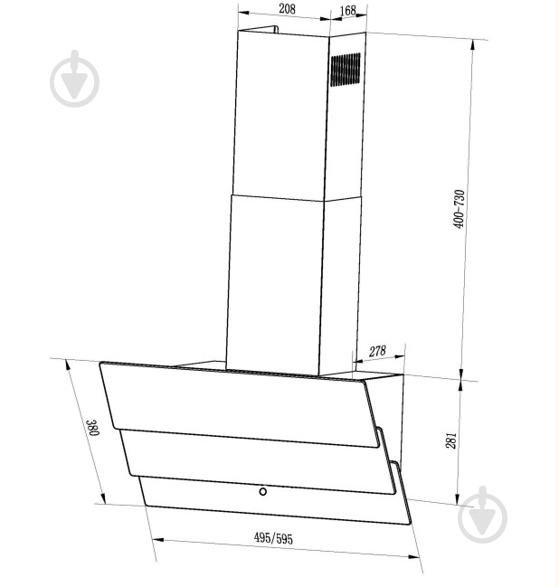 Вытяжка Interline FLY S BL A/60/GL/T - фото 11 Вытяжка Interline FLY S BL A/60/GL/T - фото 11
