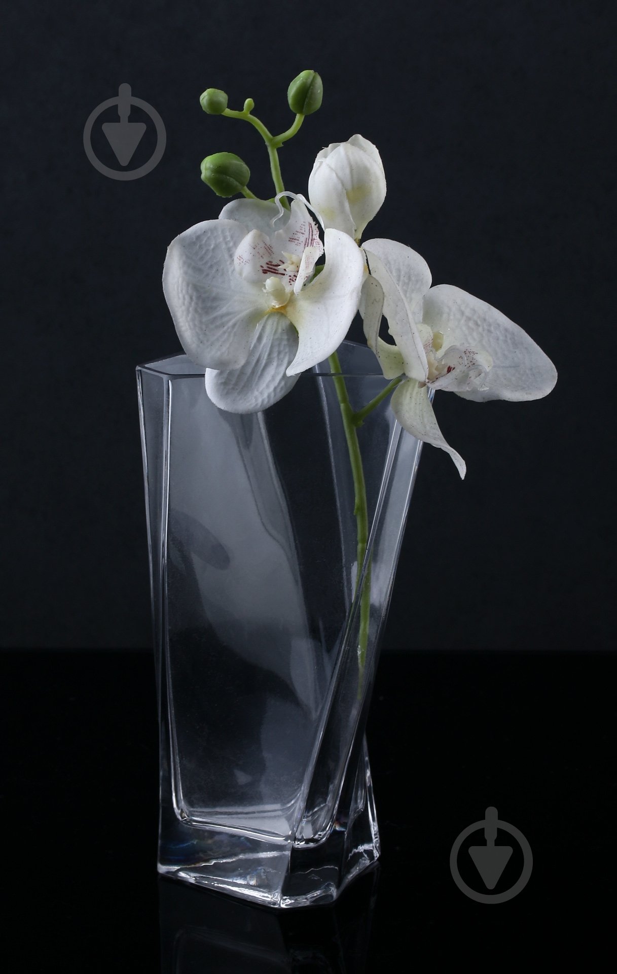 Ваза стеклянная Viola 31-108-044 20 см прозрачная - фото 2