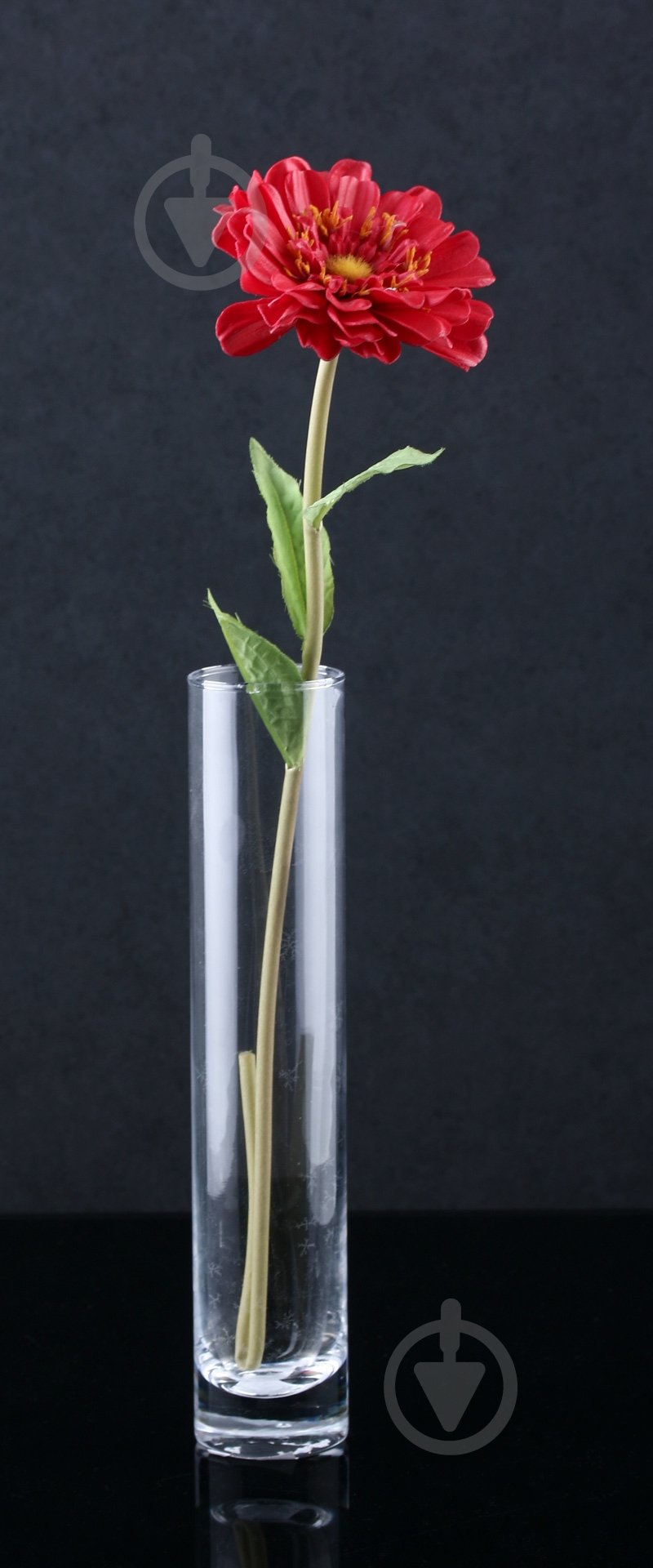 Ваза стеклянная Viola 31-108-049 25 см прозрачная - фото 2