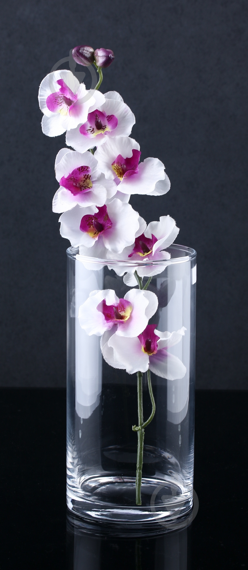 Ваза стеклянная 20х10 20 см прозрачная - фото 3