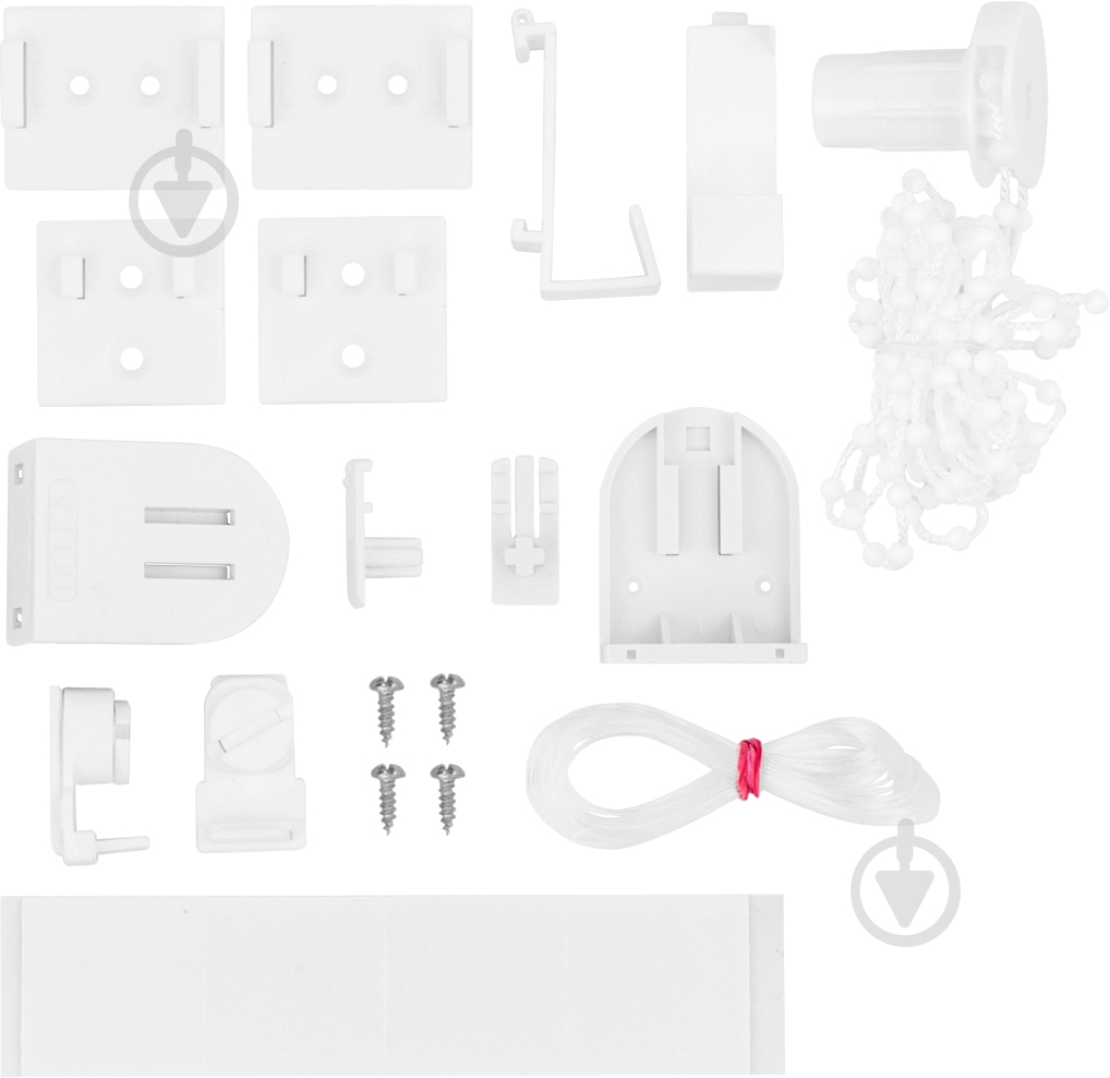 Ролета міні Delfa Льон 52x160 см біла - фото 4