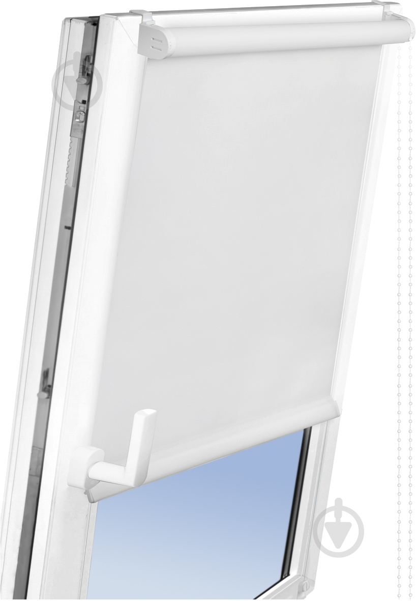 Ролета міні Delfa Льон 52x160 см біла - фото 3