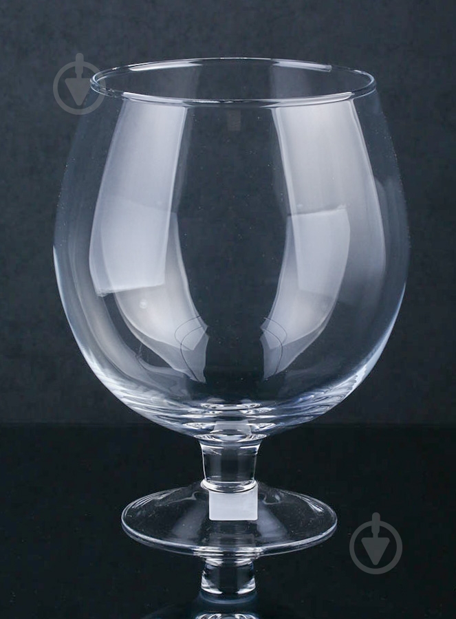 Ваза стеклянная коньячка 24 см 24 см прозрачная - фото 1 Ваза стеклянная коньячка 24 см 24 см прозрачная - фото 1