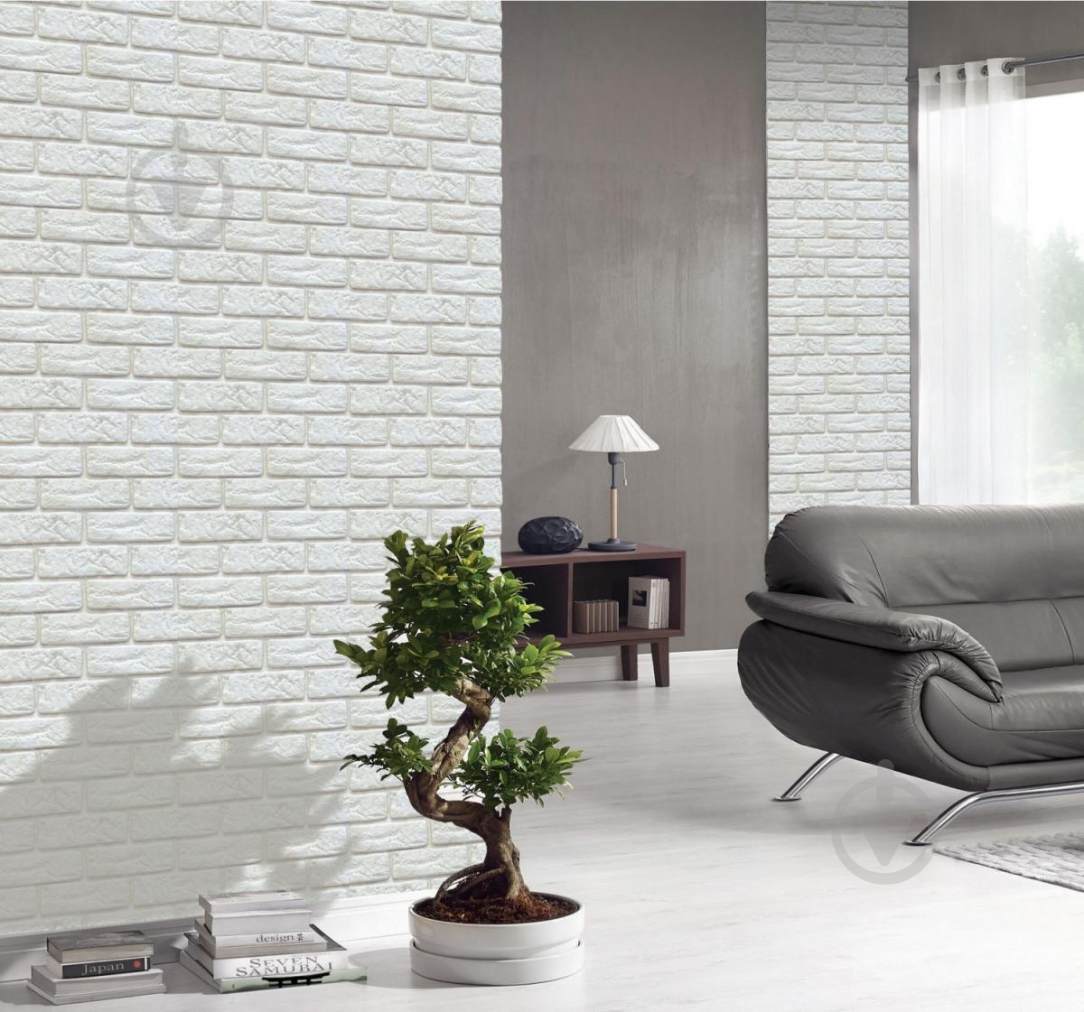 Плитка гипсовая прямая Stone Master Decor Brick Off-White 1 кв.м - фото 2