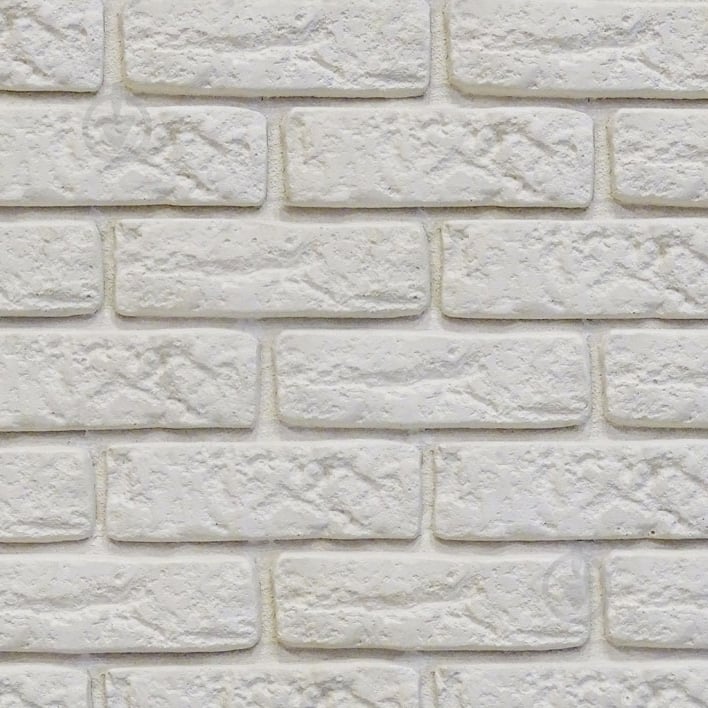 Плитка гипсовая прямая Stone Master Decor Brick Off-White 1 кв.м - фото 1