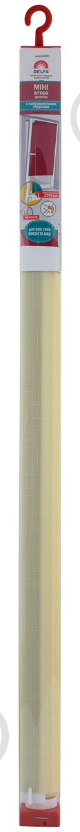 Ролета мини Delfa Лен 43x160 см шампань - фото 4