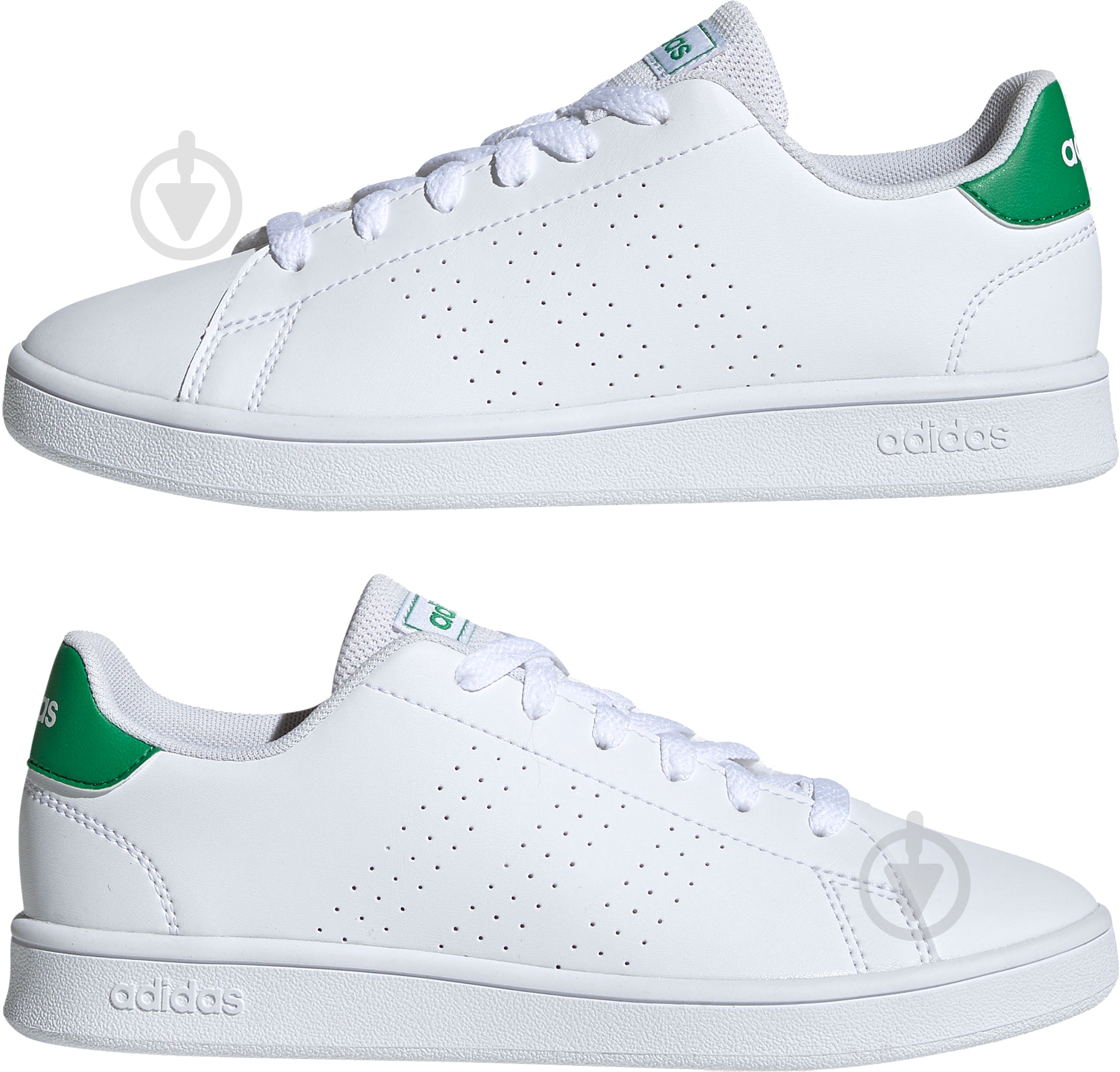 Кроссовки детские демисезонные Adidas ADVANTAGE K EF0213 р.40 белые - фото 5