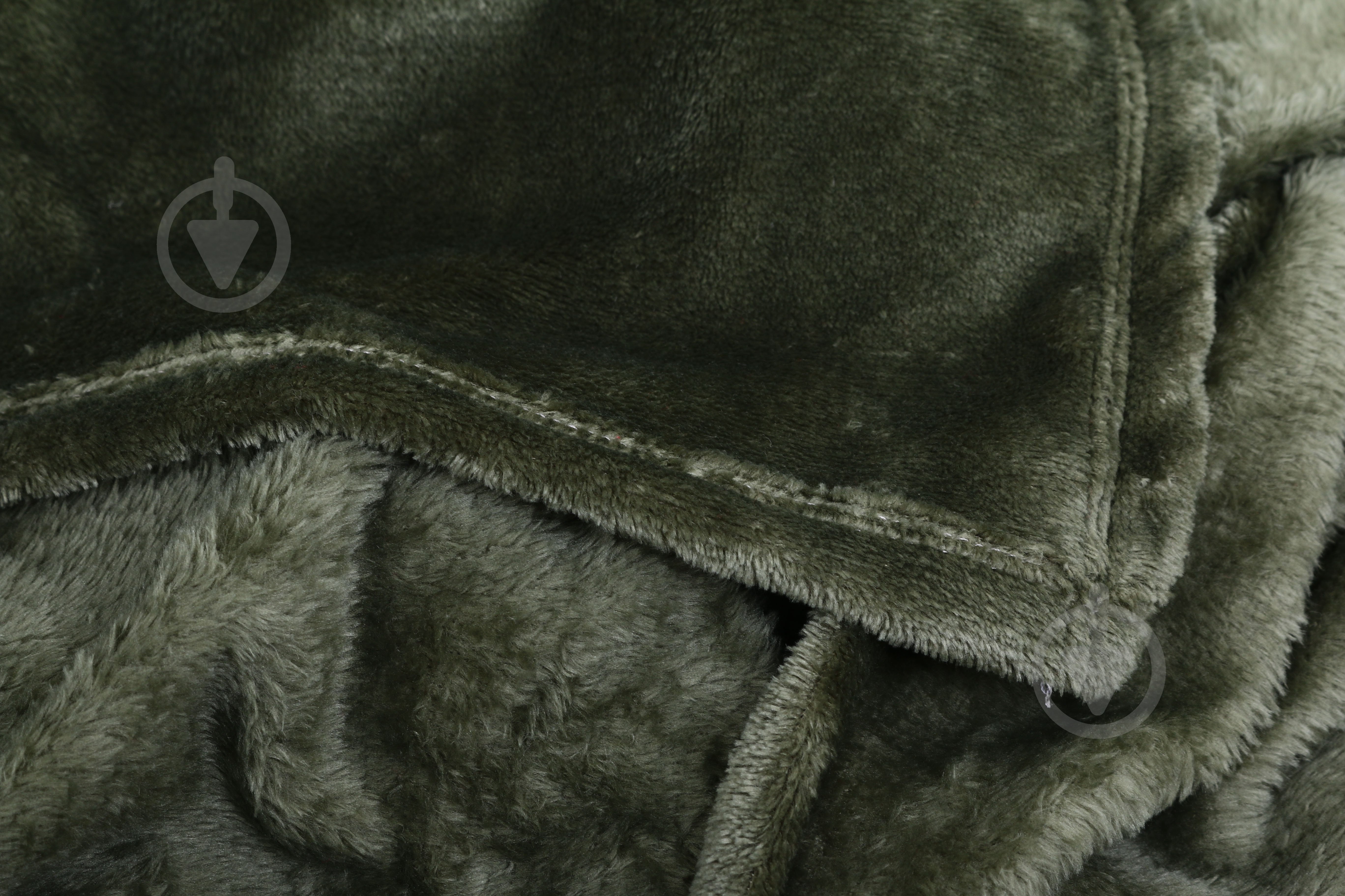 Плед Solid Deep Green 160x200 см зеленый La Nuit - фото 2