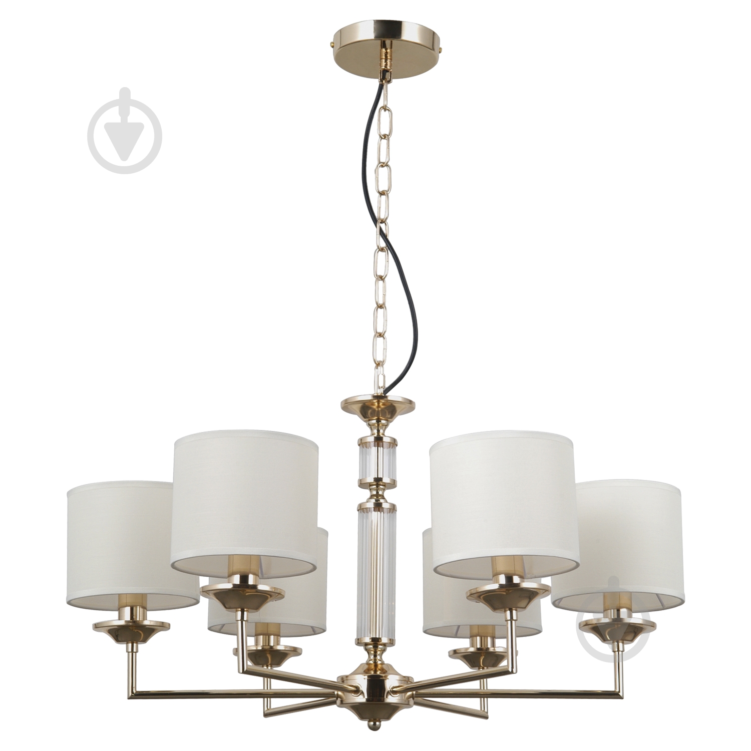 ВИТРИНА! Люстра Victoria Lighting 6x40 Вт E14 золотой Madlen/PL6 gold - фото 1