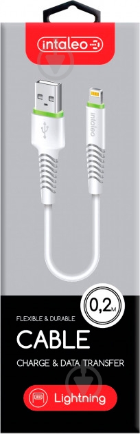 Кабель Intaleo USB – Apple Lightning 0,2 м белый - фото 5 Кабель Intaleo USB – Apple Lightning 0,2 м белый - фото 5