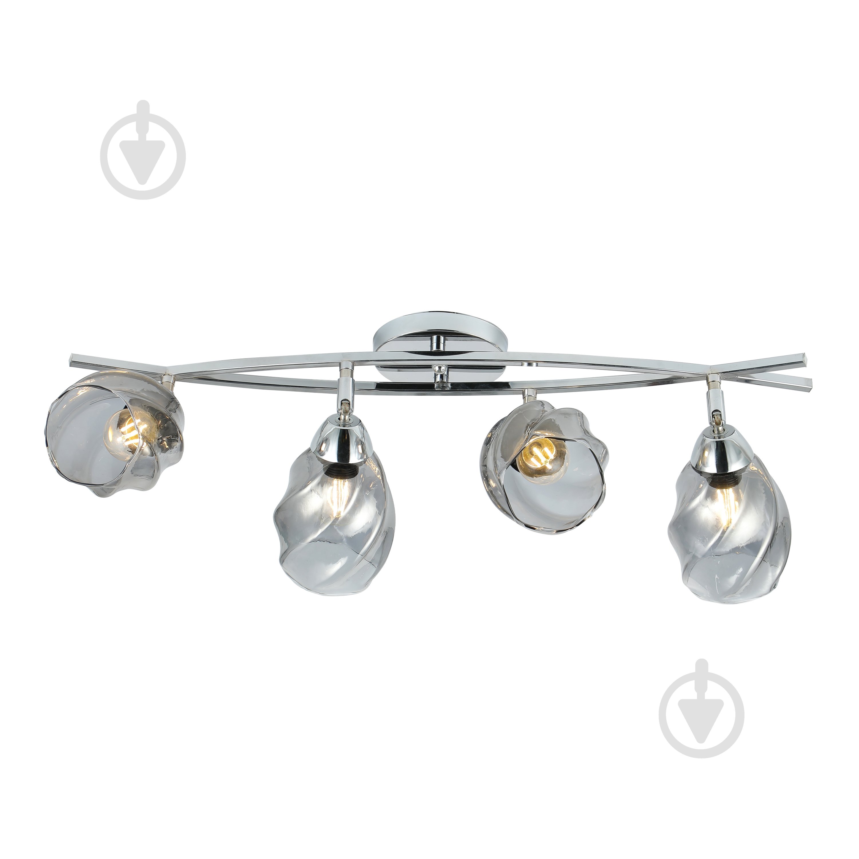 Люстра Miorro Ideale металл/стекло 4x40 Вт E27 хром 51-311-059 - фото 1