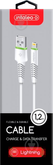 Кабель Intaleo USB – Apple Lightning 1,2 м белый - фото 5 Кабель Intaleo USB – Apple Lightning 1,2 м белый - фото 5
