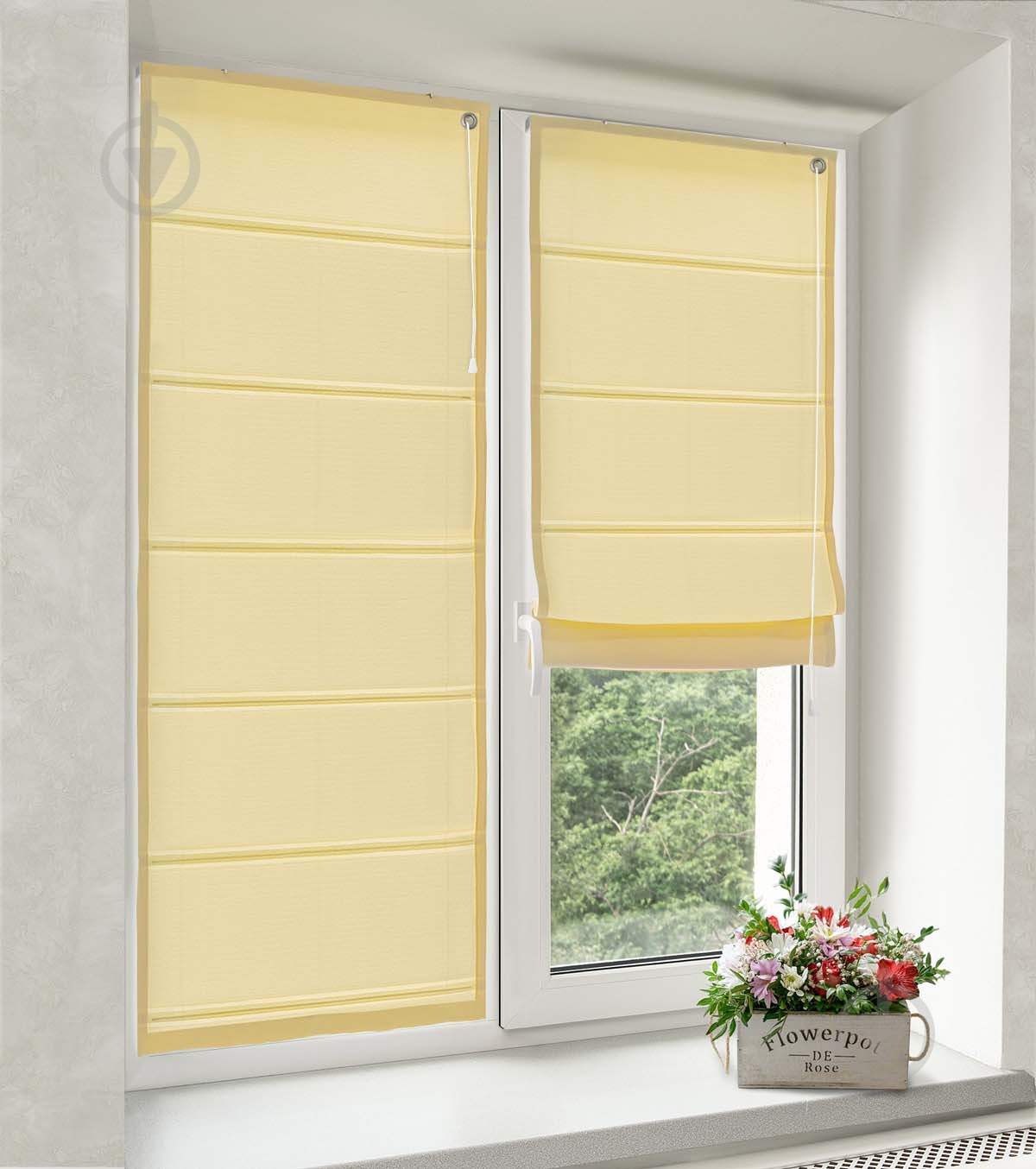 Римська штора Rollotex Шнурове керування ASTI 140x250 см Жовта - фото 1 Римська штора Rollotex Шнурове керування ASTI 140x250 см Жовта - фото 1