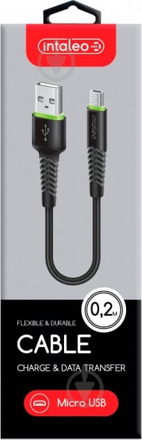Кабель Intaleo USB – microUSB 0,2 м черный - фото 5 Кабель Intaleo USB – microUSB 0,2 м черный - фото 5