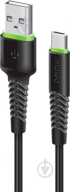 Кабель Intaleo USB Type-C – USB 0,2 м черный - фото 1