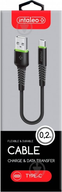 Кабель Intaleo USB Type-C – USB 0,2 м черный - фото 5
