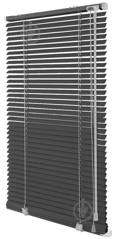 Жалюзи Rollotex алюминиевые горизонтальные с фиксацией 88х180 см антрацит матовые - фото 1 Жалюзи Rollotex алюминиевые горизонтальные с фиксацией 88х180 см антрацит матовые - фото 1