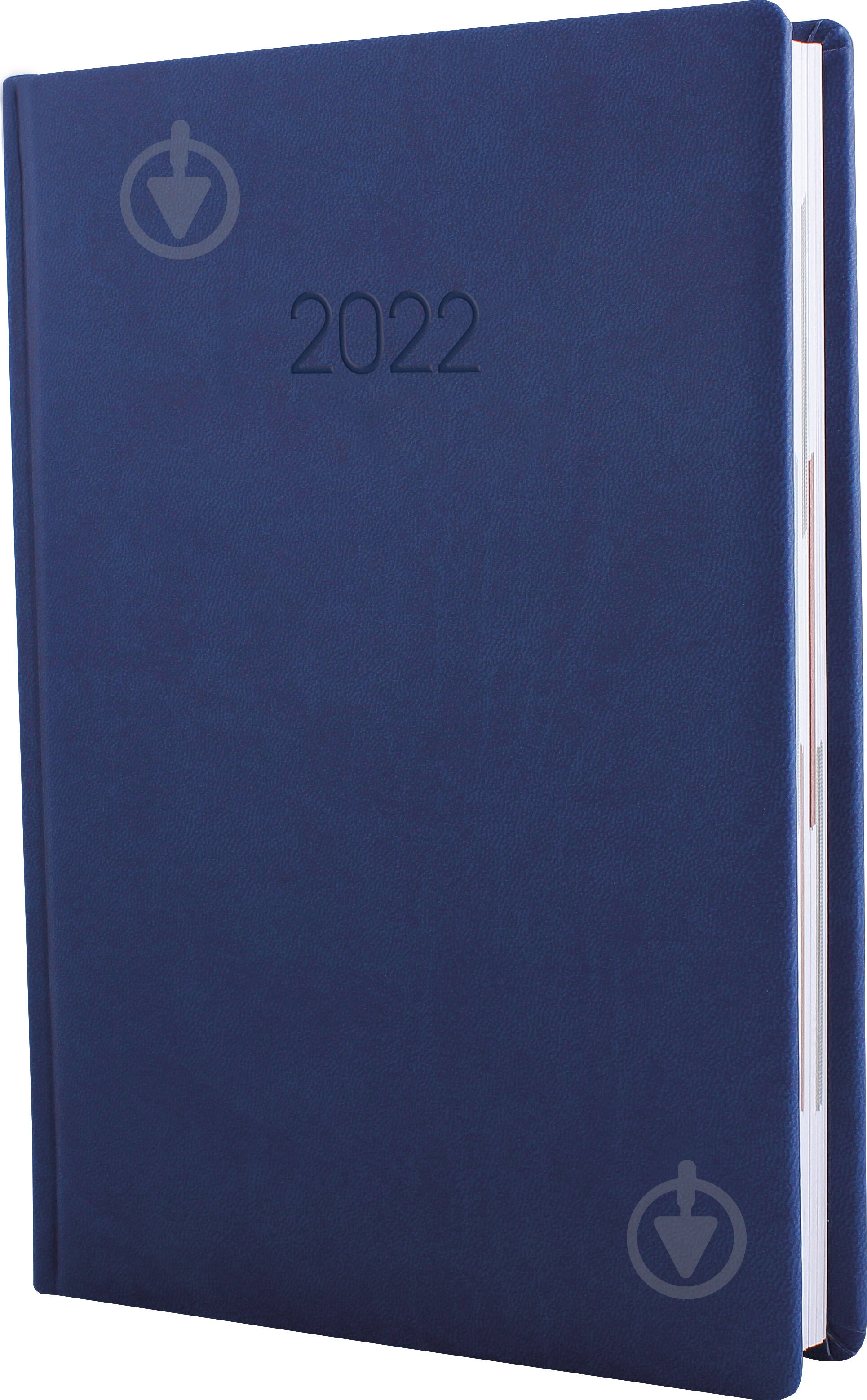 Дневник датированный синий линия Optima Vivella A6 2022 E21884 - фото 1