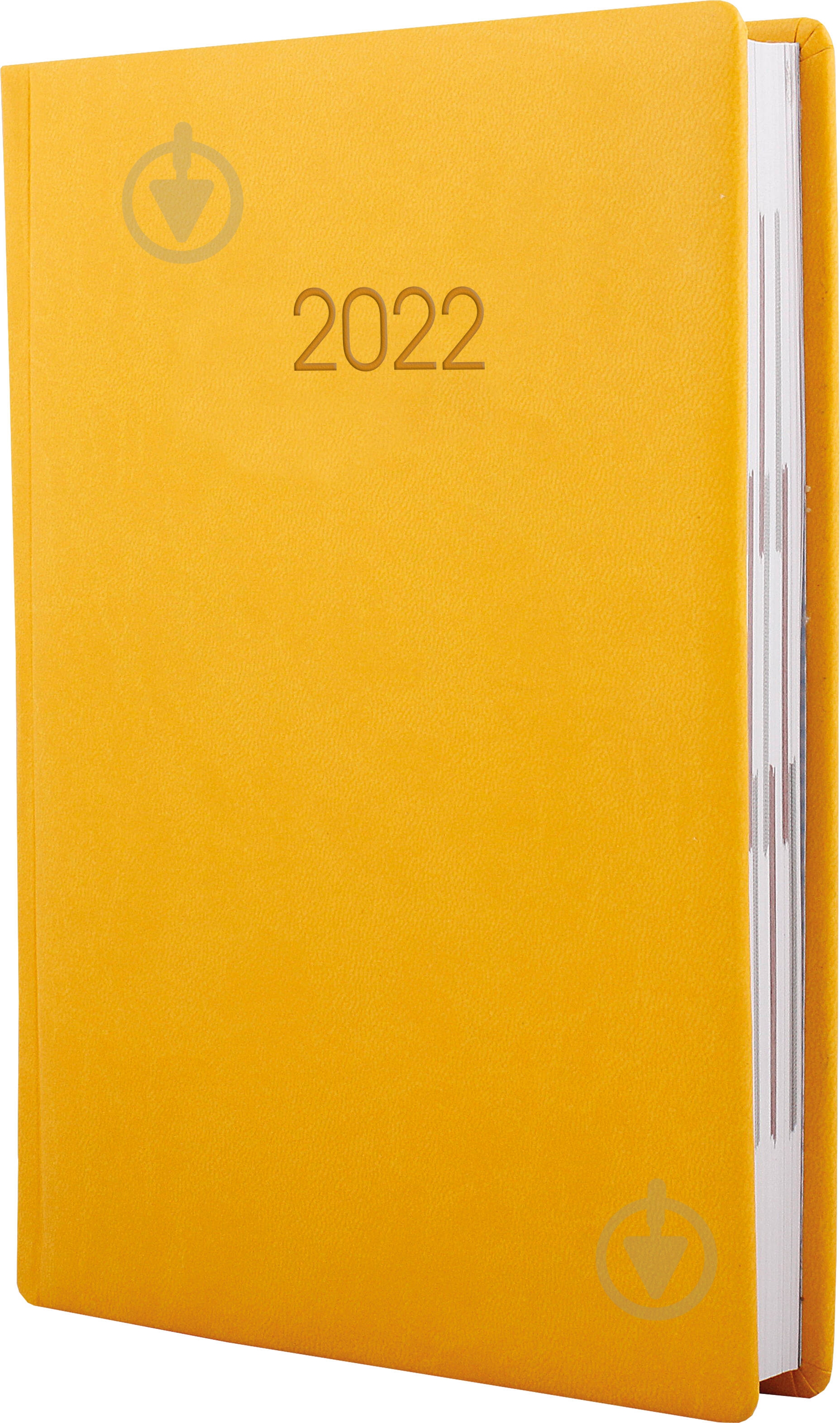Дневник датированный желтый линия Optima Vivella A6 2022 E21887 - фото 1