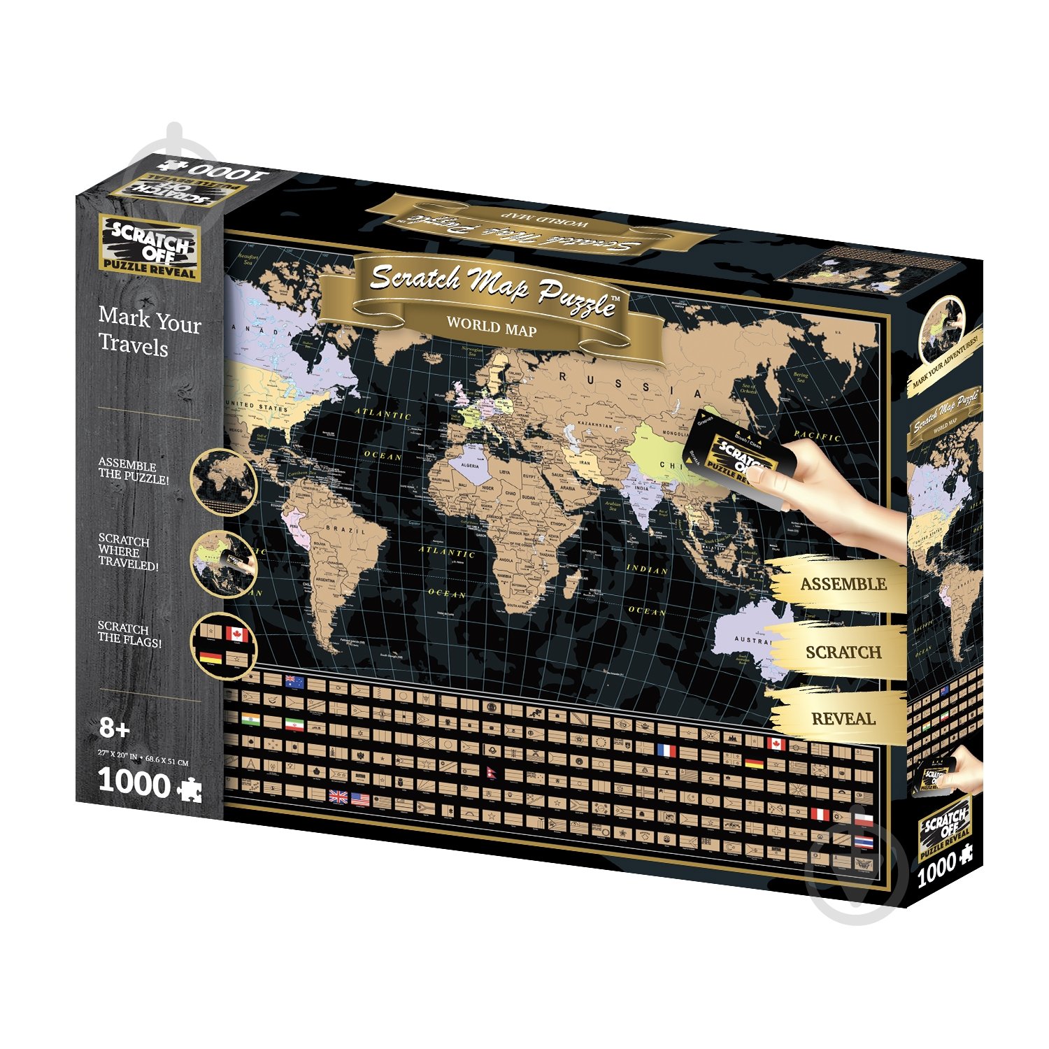 3D-пазл PRIME 3D 62010 Карта мира 1000 деталей - фото 1 3D-пазл PRIME 3D 62010 Карта мира 1000 деталей - фото 1