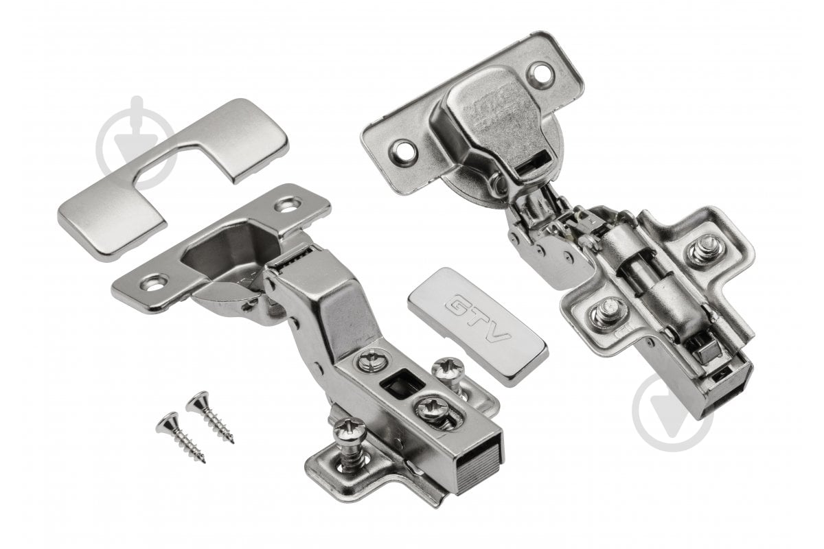 Петля внутренняя GTV 102° CLIP ON с доводчиком ZM-ECHC07BEO - фото 1