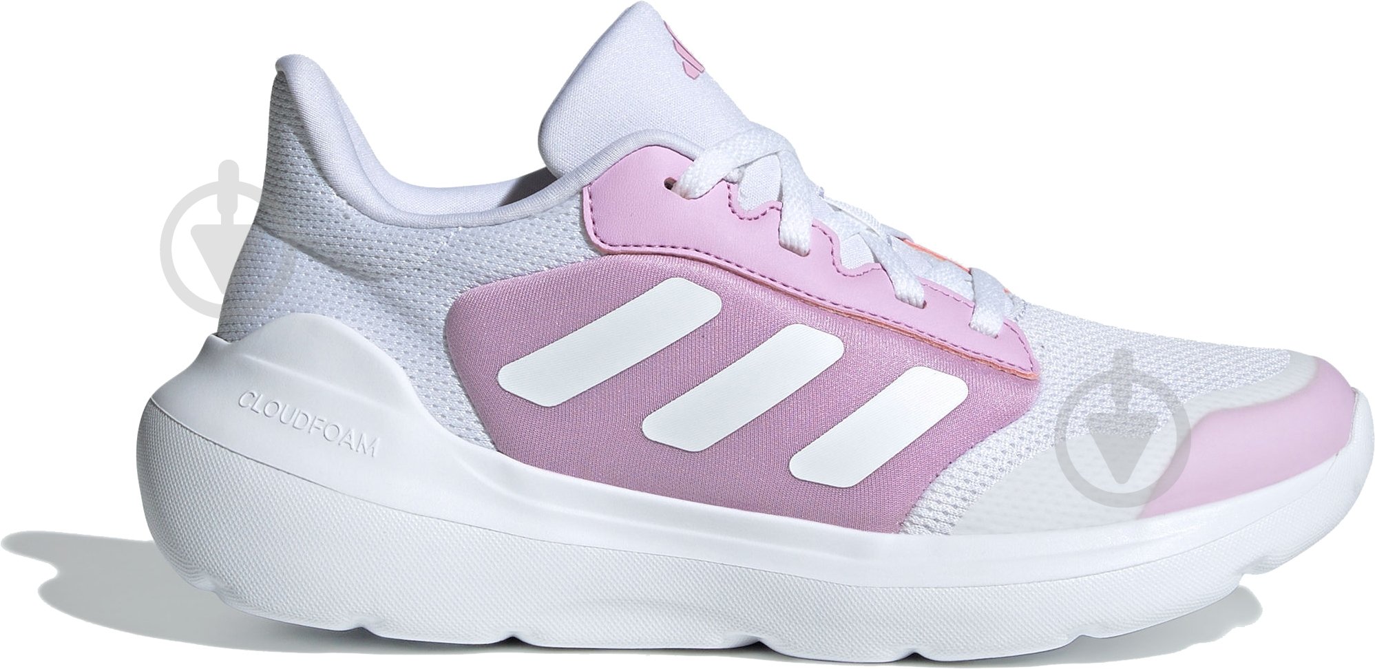 Кроссовки для девочек Adidas TENSAUR RUN 3.0 J IE3547 р.37 1/3 белые с розовым - фото 1