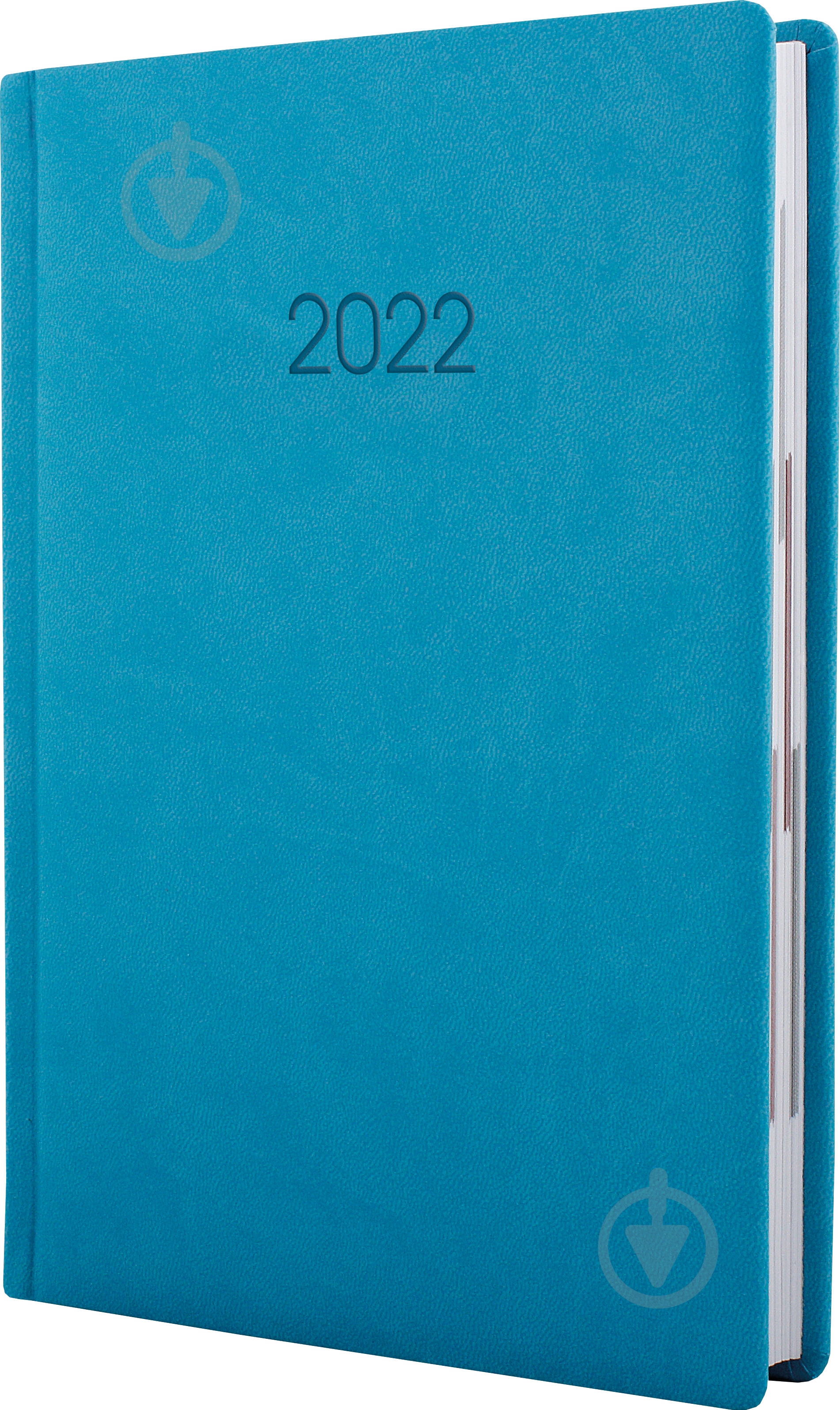 Щоденник датований бірюзовий лінія Optima Vivella A6 2022 E21894 - фото 1