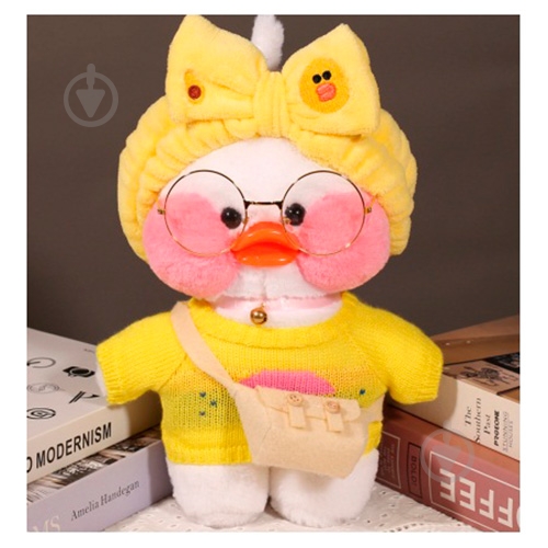Мягкая игрушка WORLD TOP DEVELOPMENT LTD Уточка Lalafanfan 25 см желтый DK-12 - фото 1 Мягкая игрушка WORLD TOP DEVELOPMENT LTD Уточка Lalafanfan 25 см желтый DK-12 - фото 1