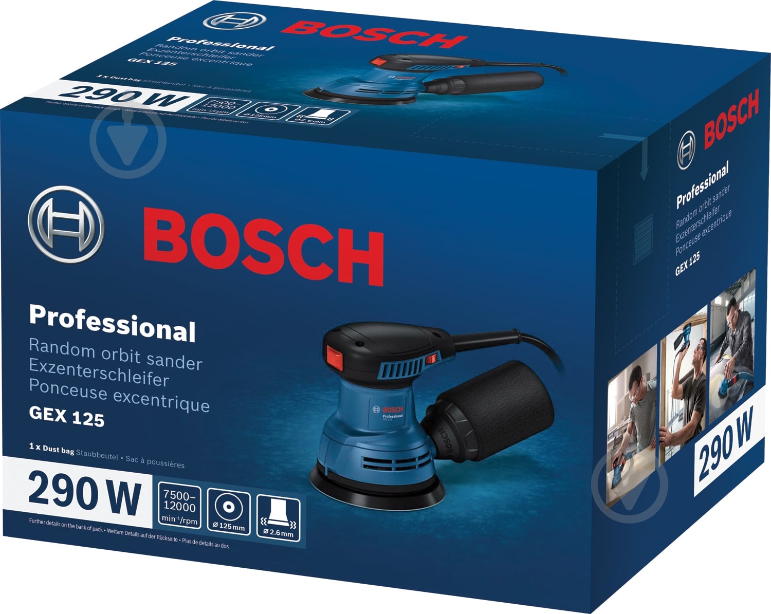 ᐉ Ексцентрикова шліфмашина Bosch Professional GEX 125 06013A8020