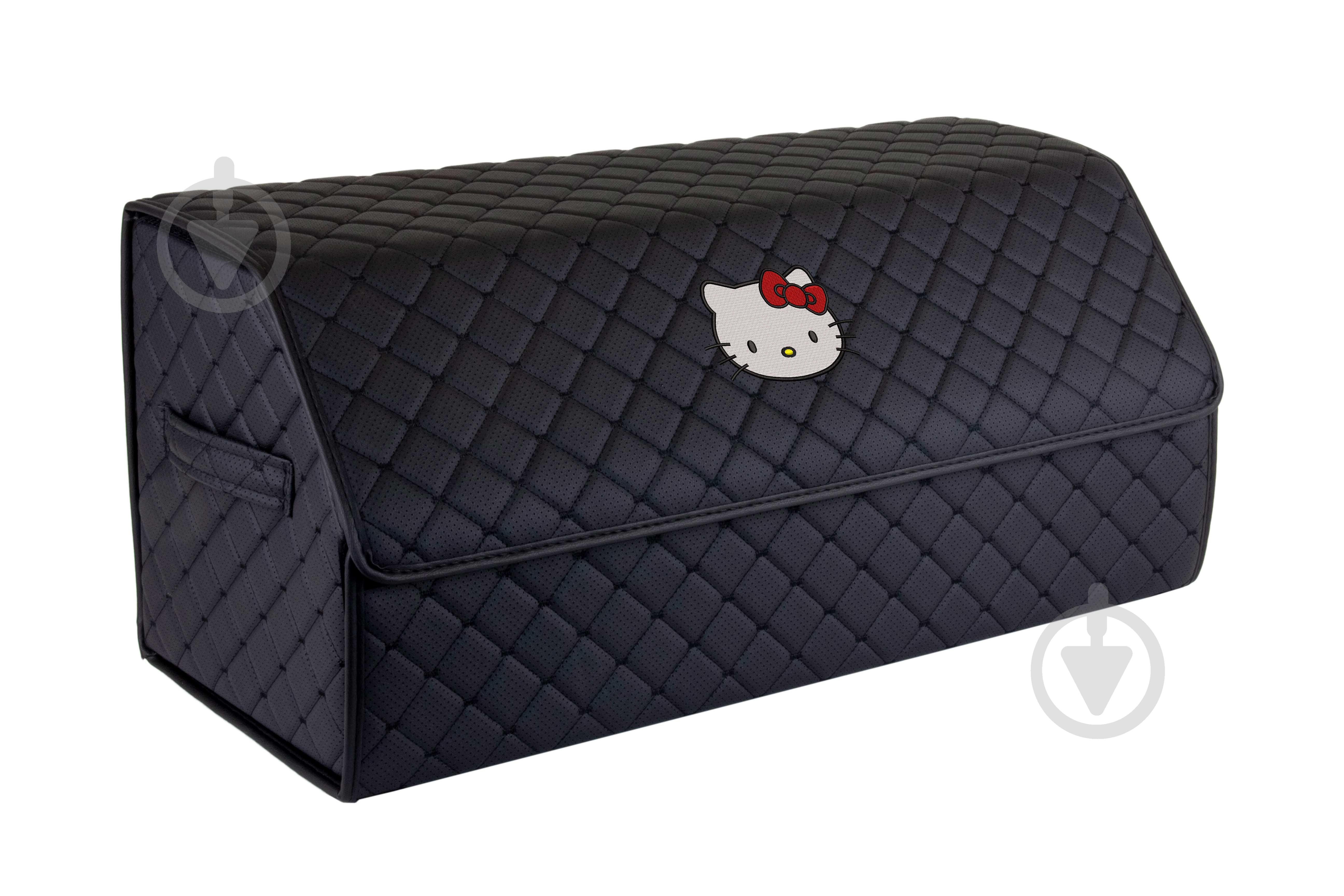 Сумка автомобільна ECO L 30x30x65 см Hello Kitty EVAtech чорний - фото 1 Сумка автомобільна ECO L 30x30x65 см Hello Kitty EVAtech чорний - фото 1