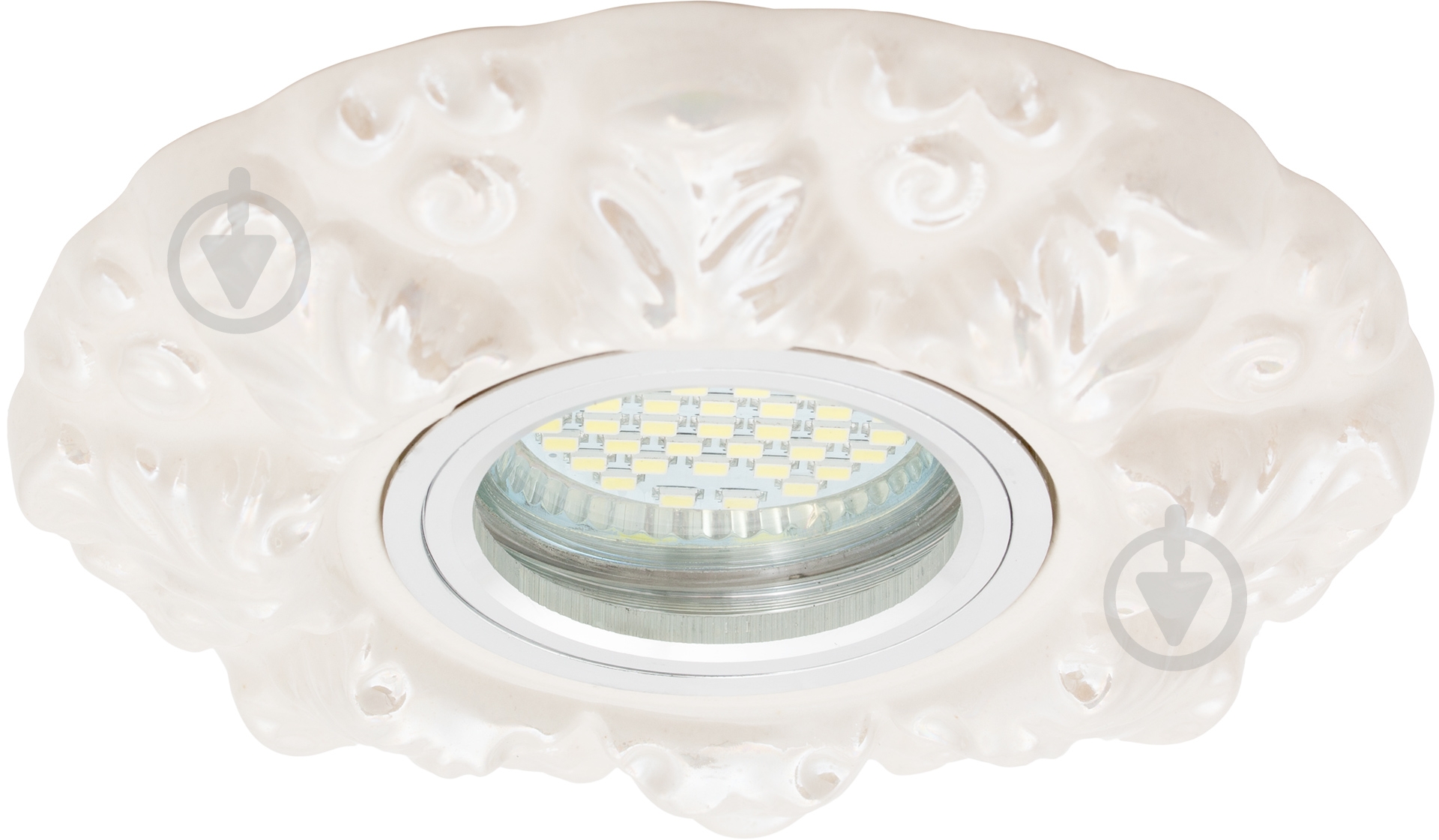 Світильник точковий Romanof Ceramics Осіннє листя П MR 16 GY6.35 кремовий 1222-21 - фото 2