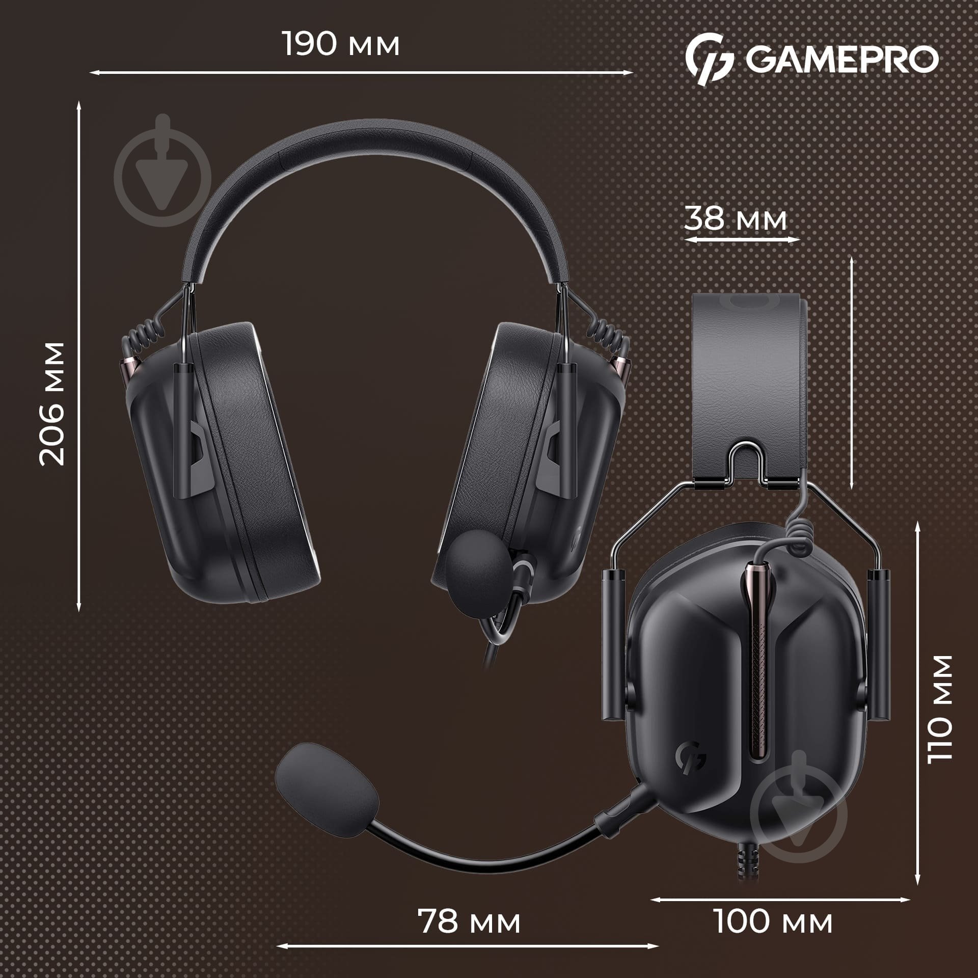 Гарнітура GamePro HS1350B black (HS1350B) - фото 10 Гарнітура GamePro HS1350B black (HS1350B) - фото 10