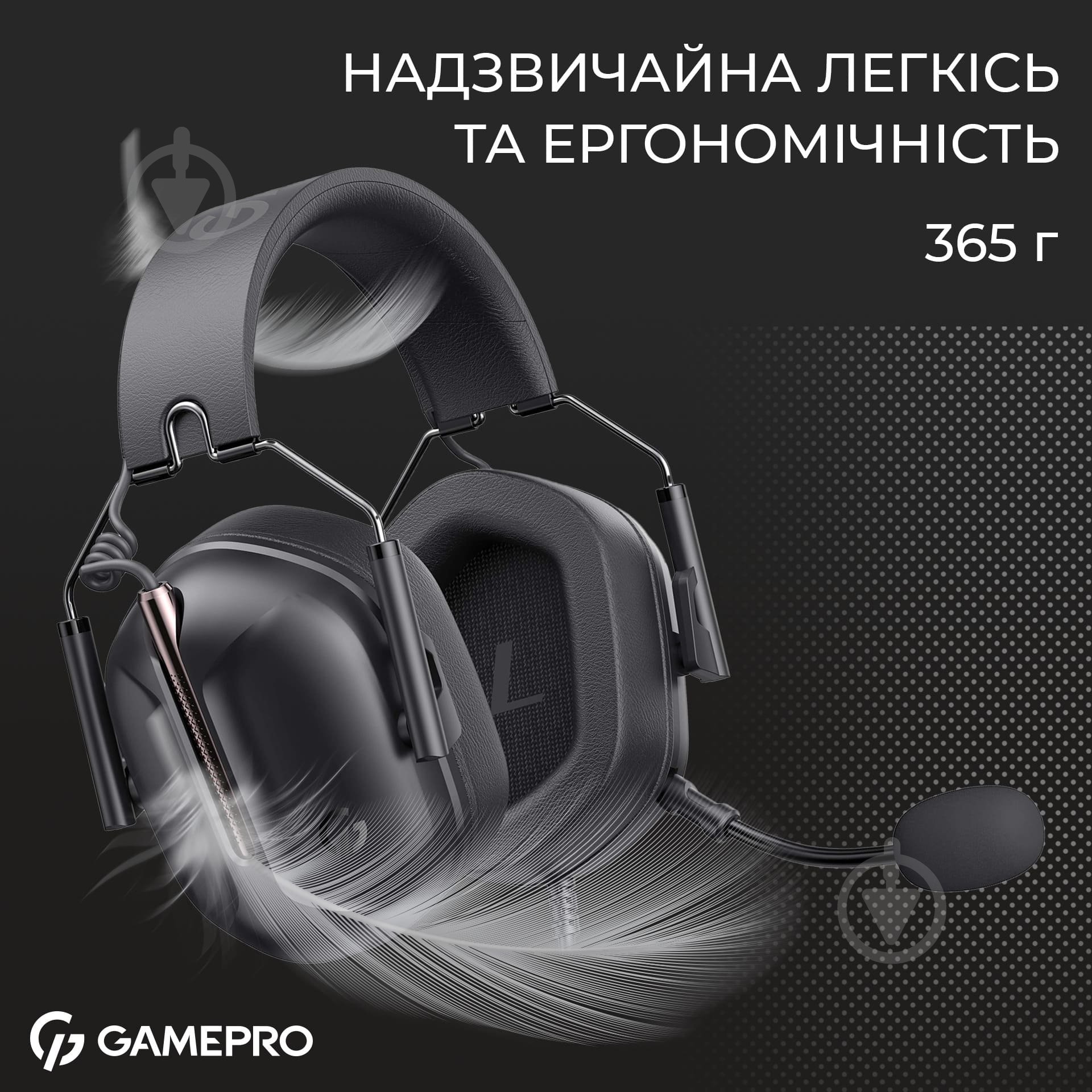 Гарнітура GamePro HS1350B black (HS1350B) - фото 6 Гарнітура GamePro HS1350B black (HS1350B) - фото 6