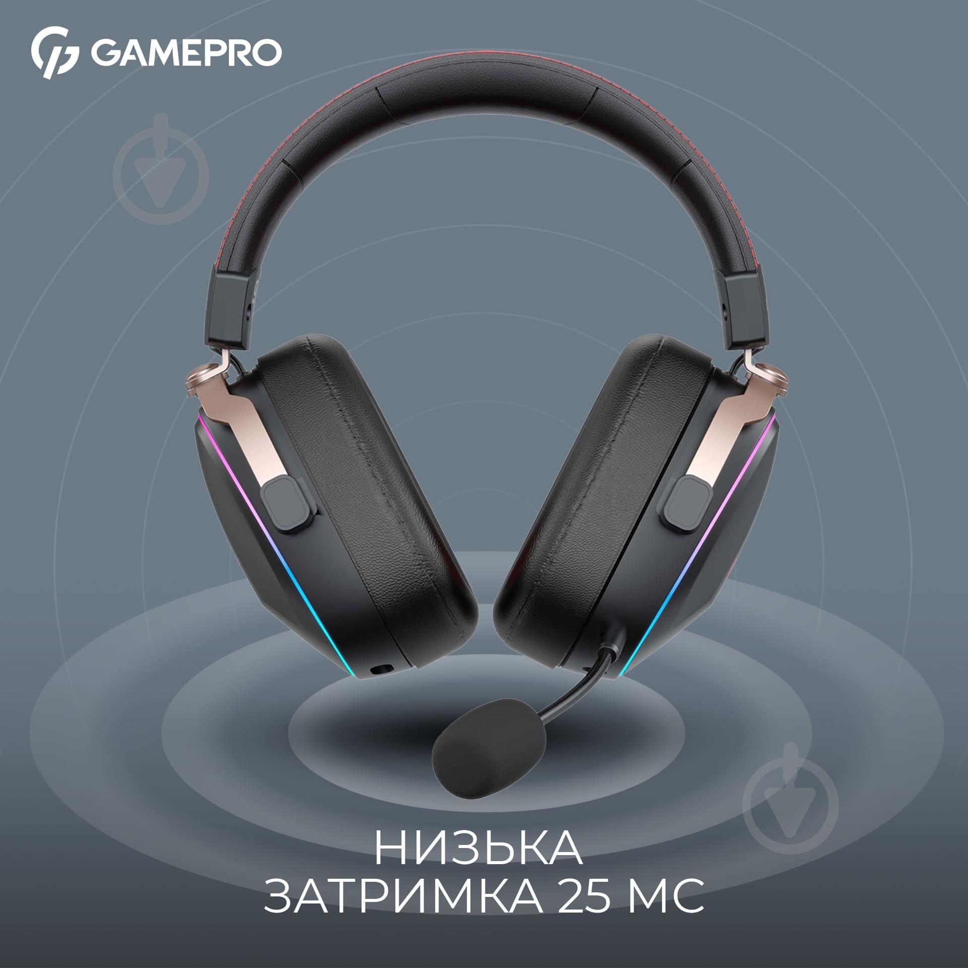 Гарнитура игровая GamePro HSW249B black (HSW249B) - фото 3