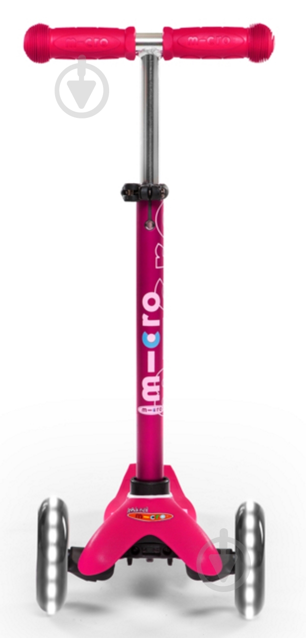 Самокат Micro детский Minideluxe LED розовый MMD075 - фото 3