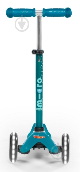 Самокат Micro Minideluxe LED аква MMD076 - фото 4