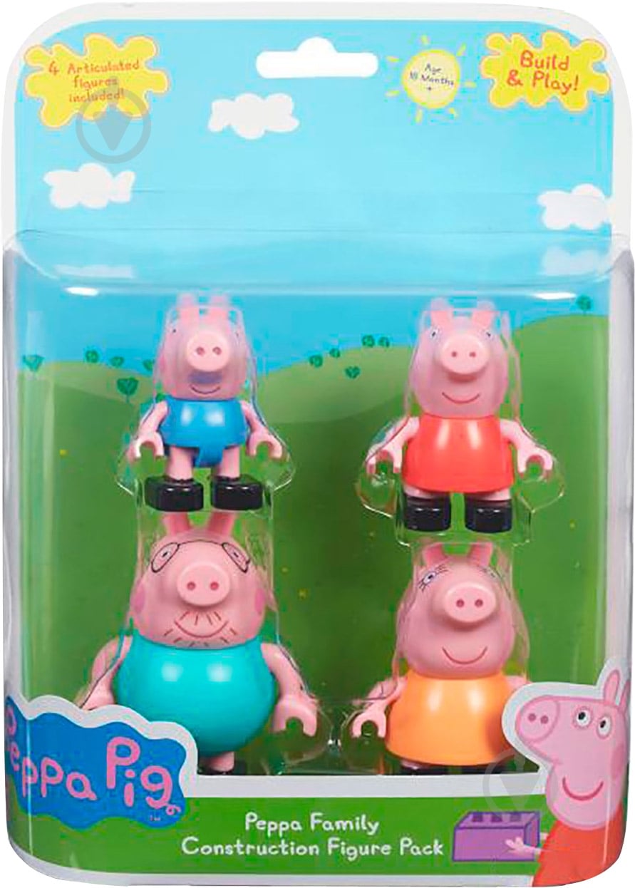 Набор фигурок Peppa Pig для конструктора 4 шт. 06080 - фото 2 Набор фигурок Peppa Pig для конструктора 4 шт. 06080 - фото 2