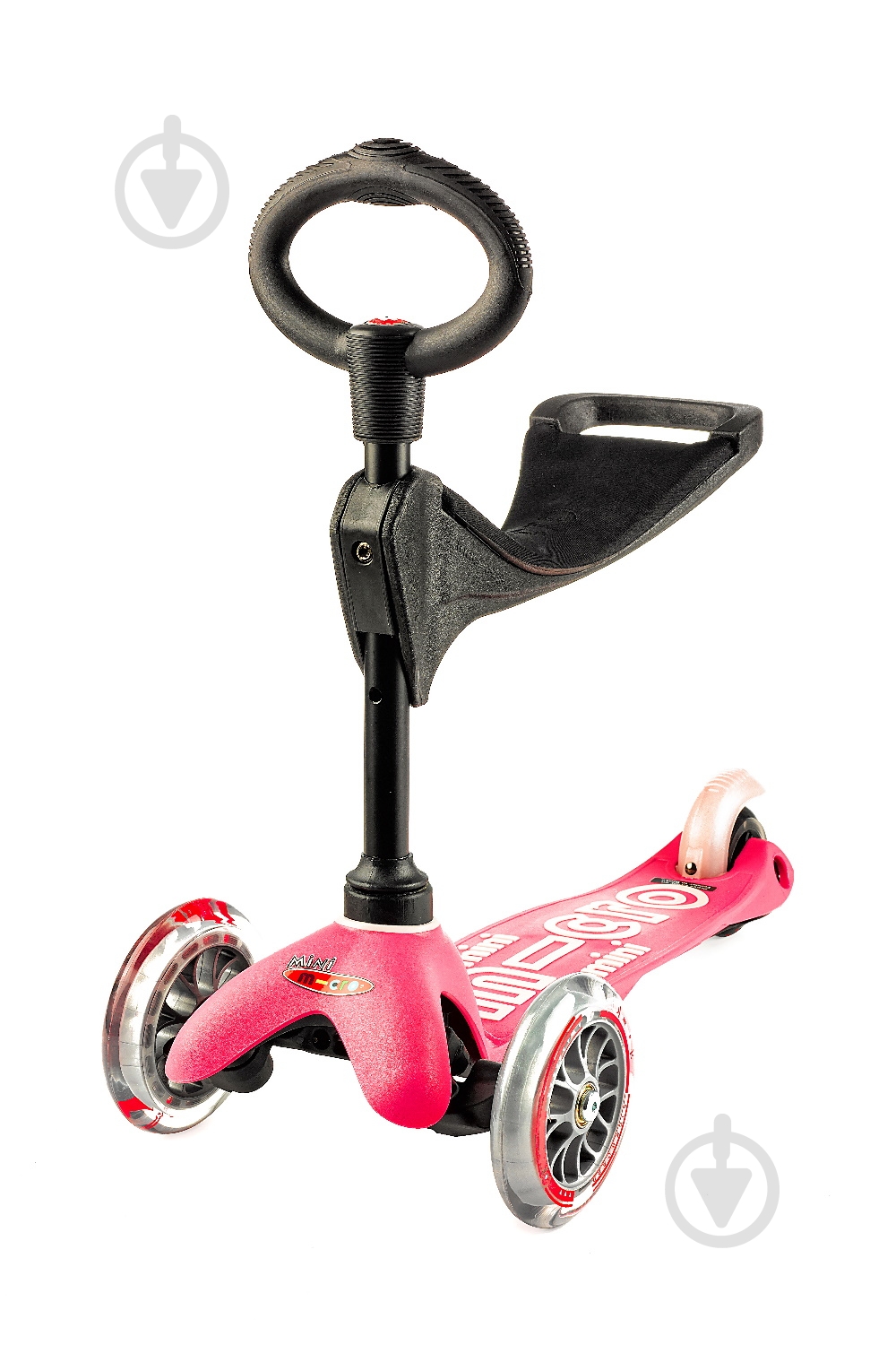 Самокат Micro MiniDeluxe 3 в 1 розовый MMD009 - фото 2