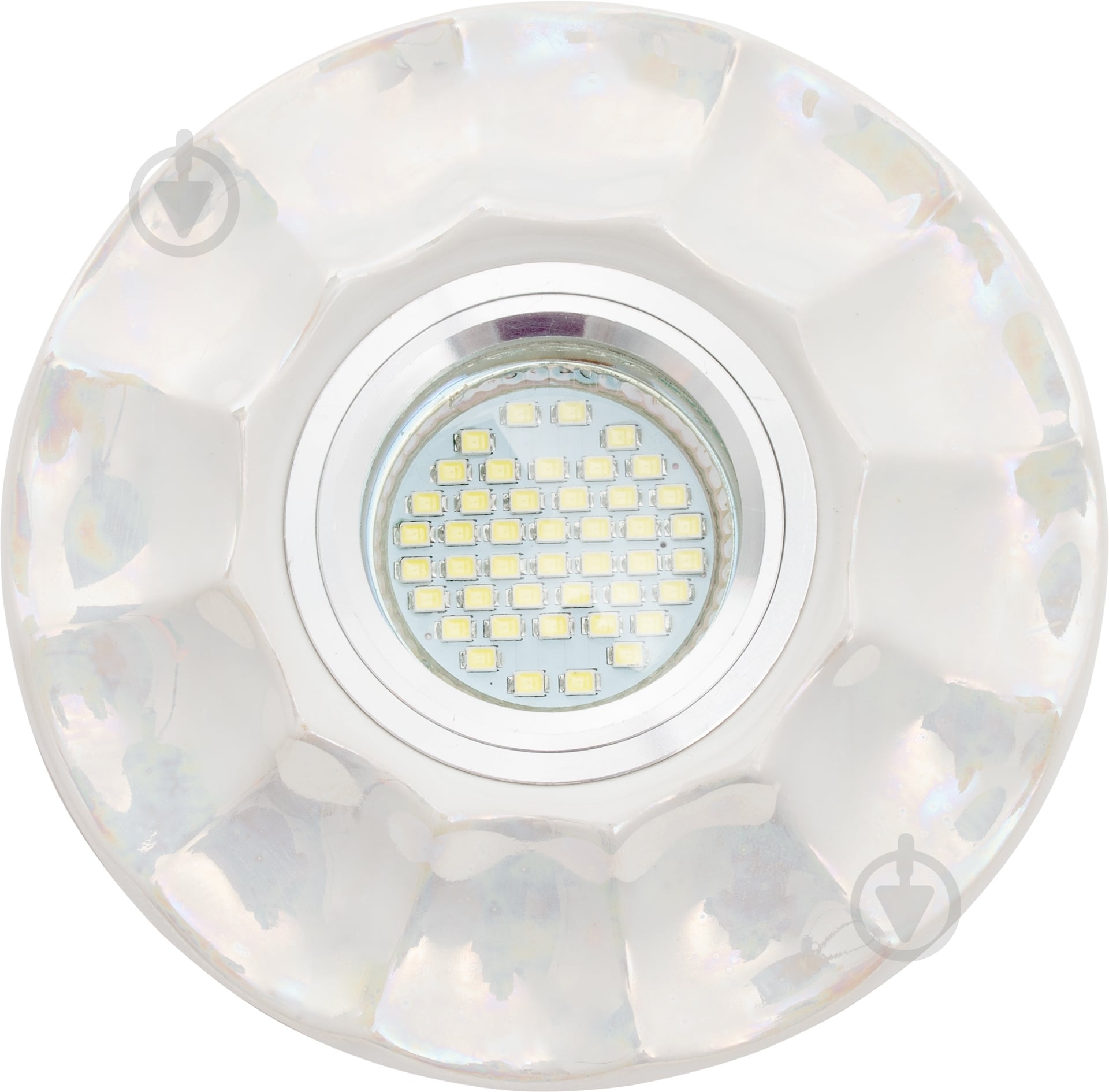 Светильник точечный Romanof Ceramics Жемчужина MR 16 GY6.35 перламутровый 1234-01 - фото 1