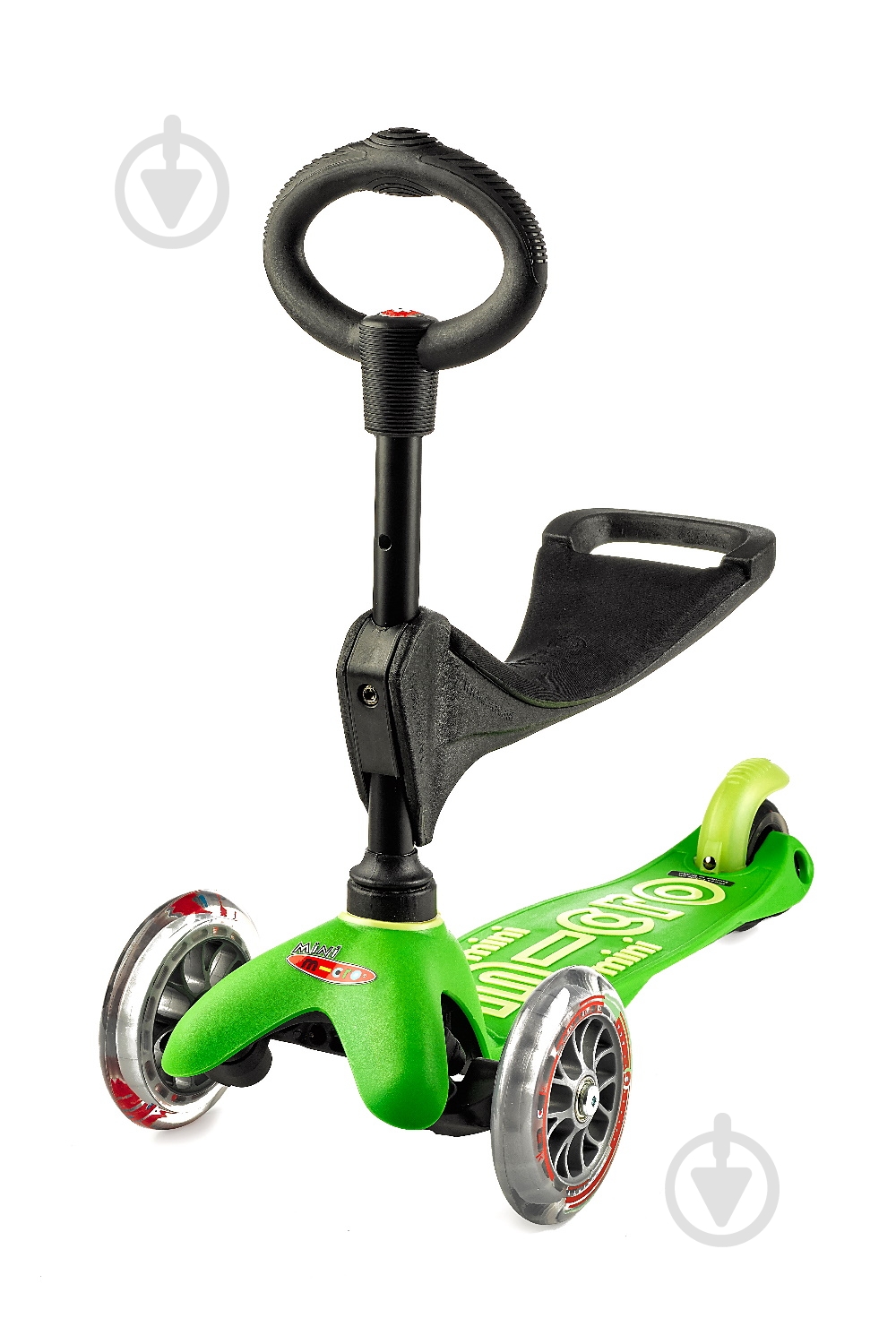 Самокат Micro MiniDeluxe з О-ручкою і сидінням зелений MMD010 - фото 1 Самокат Micro MiniDeluxe з О-ручкою і сидінням зелений MMD010 - фото 1