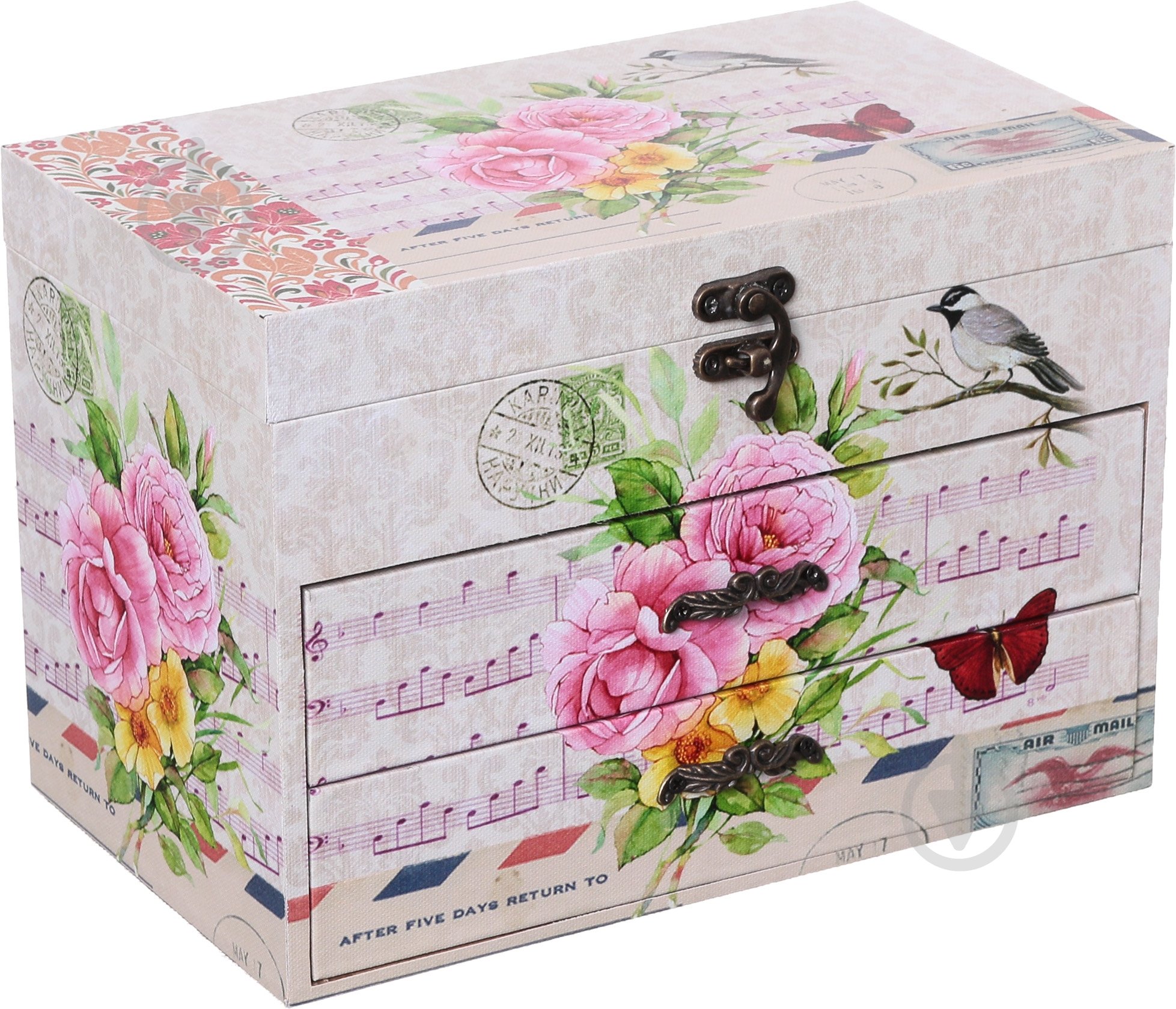 Мини-комод Цветы STAR XXE10076-5 - фото 3