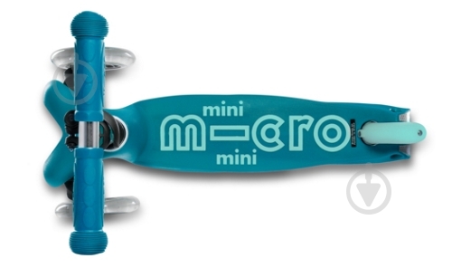 Самокат Micro MiniDeluxe с О-ручкой и сиденьем аква MMD011 - фото 5