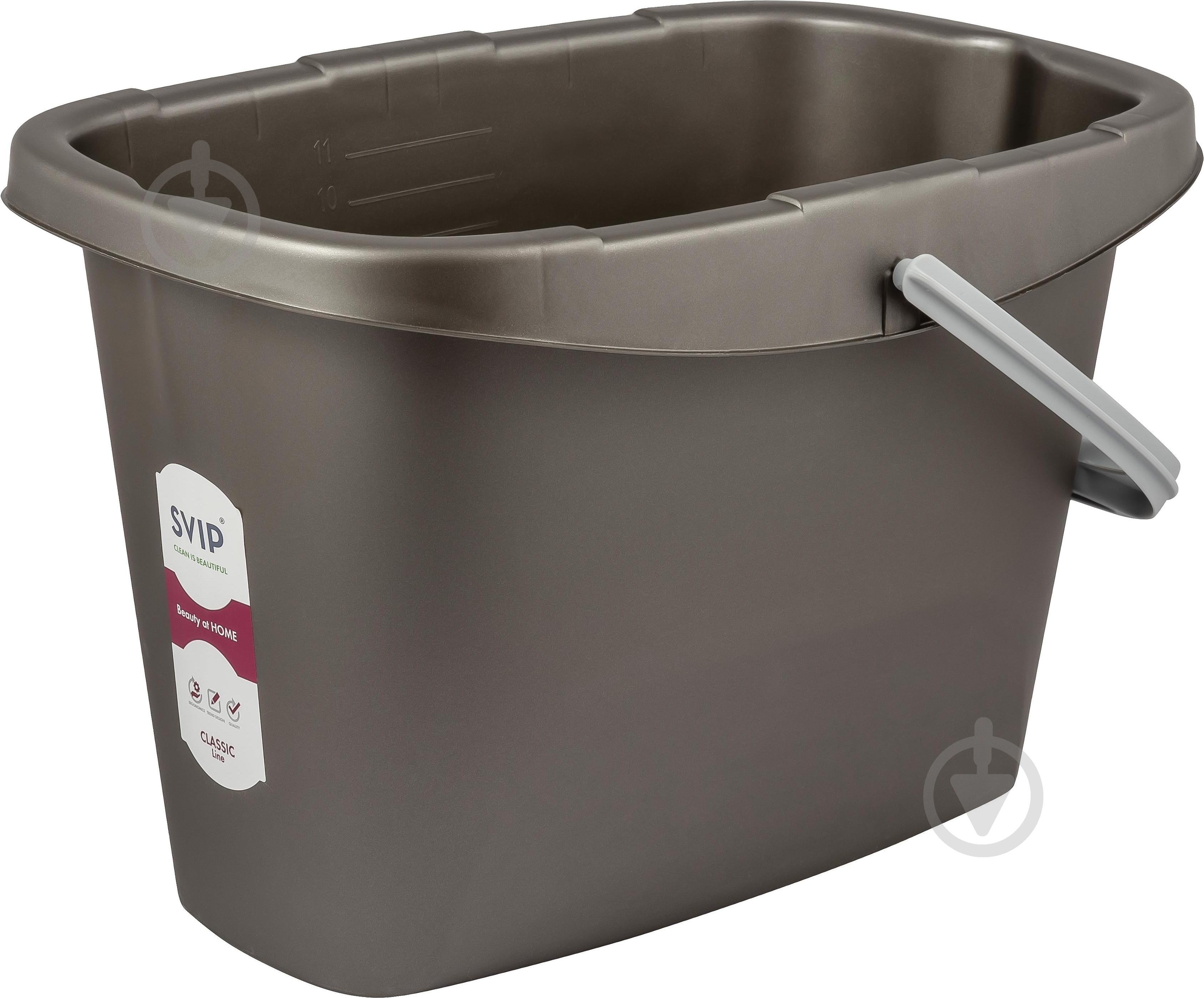 Ведро для швабры PR Классика 13 л антрацит - фото 1 Ведро для швабры PR Классика 13 л антрацит - фото 1