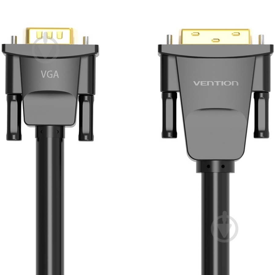 Кабель Vention DVI M (24+1) - VGA M 1,5 м черный (EABBG) - фото 3
