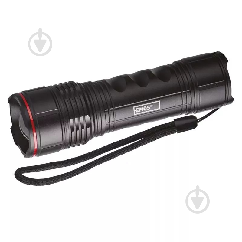 Фонарь Emos 4xAAA металл фокус 500 Lm черный P3115 - фото 1