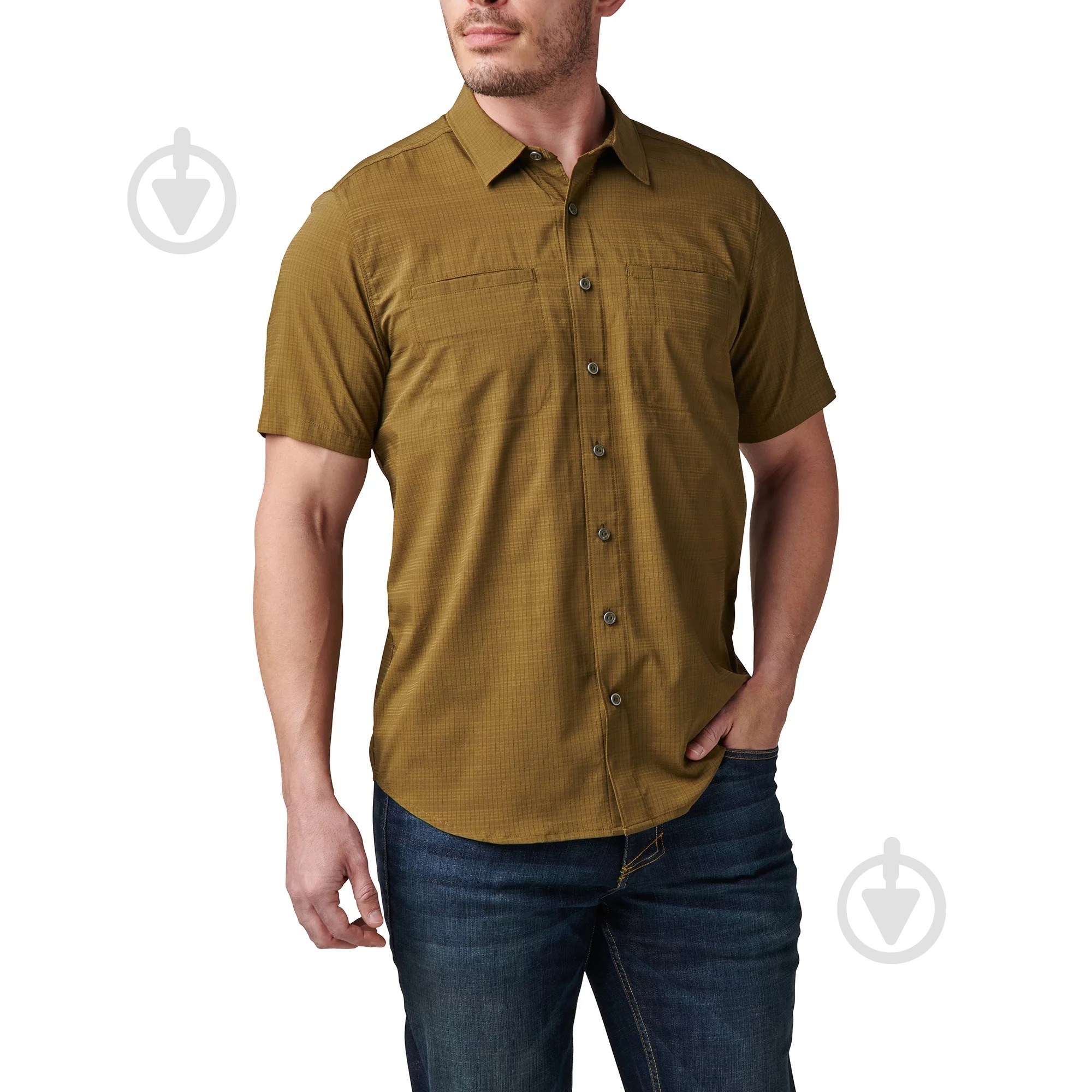 Рубашка 5.11 Tactical Ellis Short Sleeve Shirt р.S Field green - фото 1